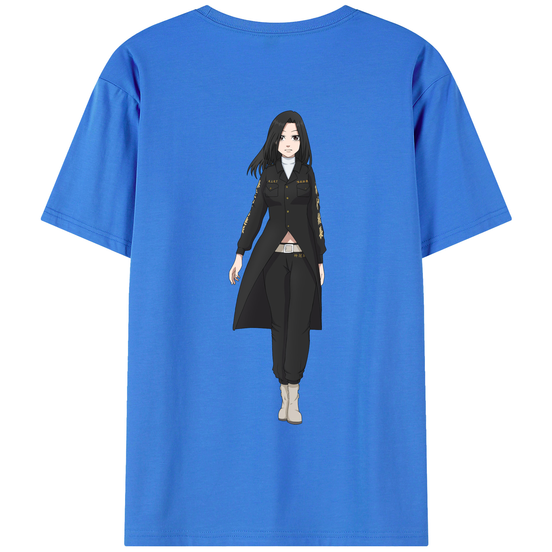 （画像用） 東京リベンジャーズ Tokyo Revengers 綿100％ メンズ半袖Tシャツ（バックプリント） 通気性