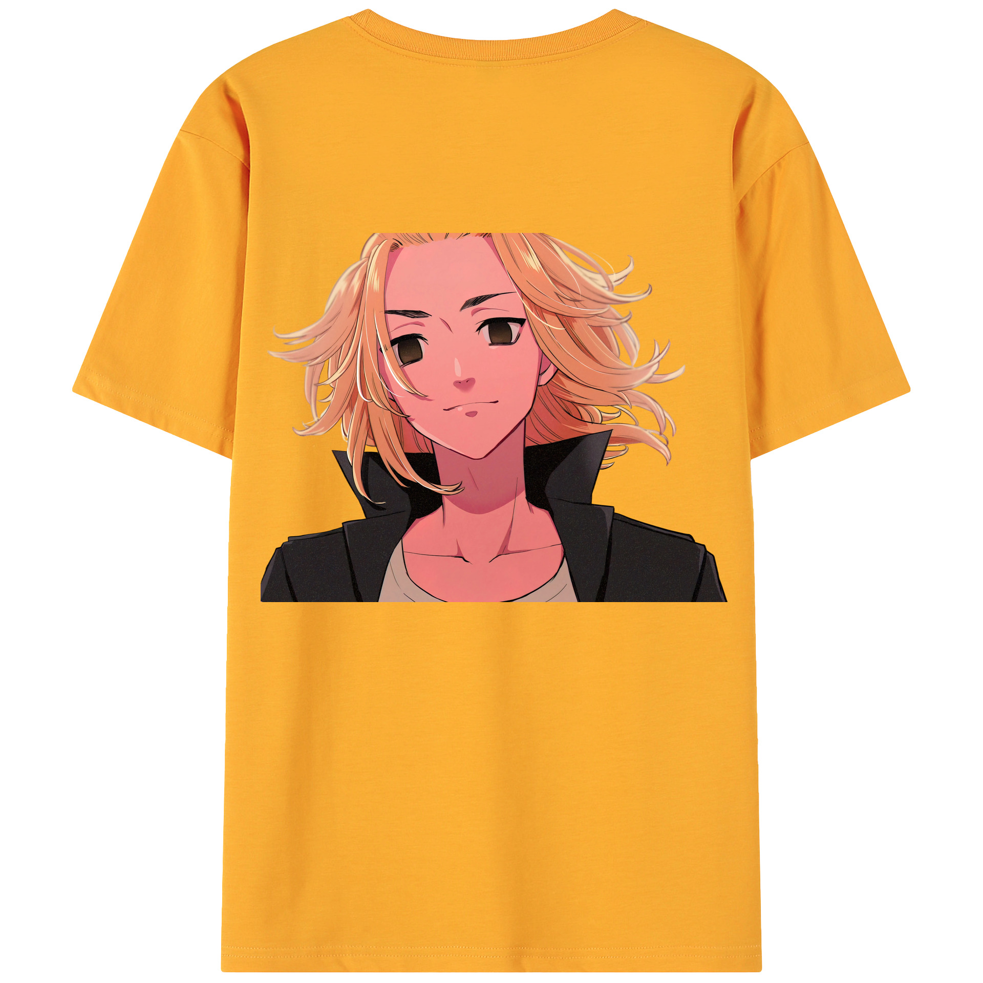 （画像用） 東京リベンジャーズ Tokyo Revengers 綿100％ メンズ半袖Tシャツ（バックプリント） 通気性