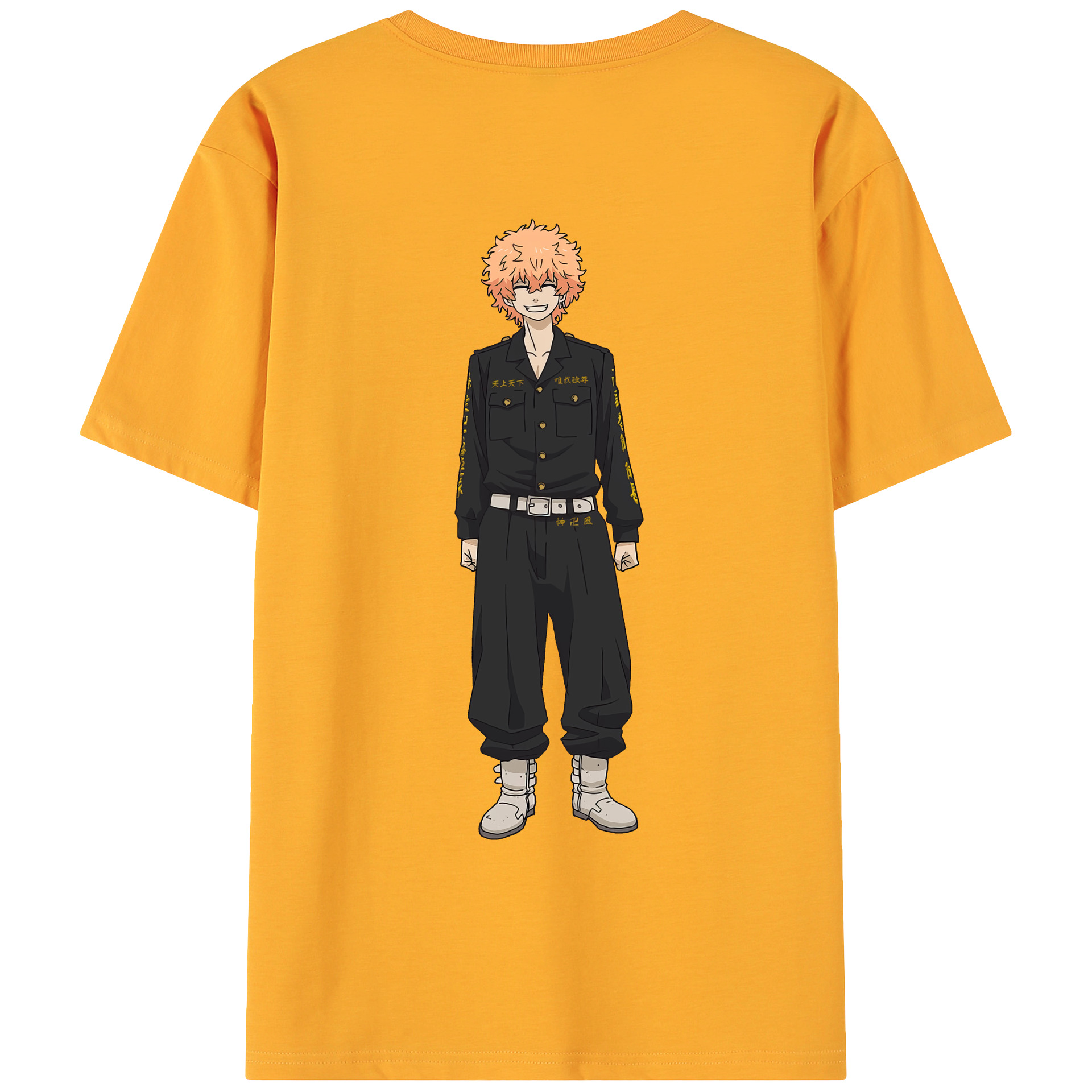 （画像用） 東京リベンジャーズ Tokyo Revengers 綿100％ メンズ半袖Tシャツ（バックプリント） 通気性