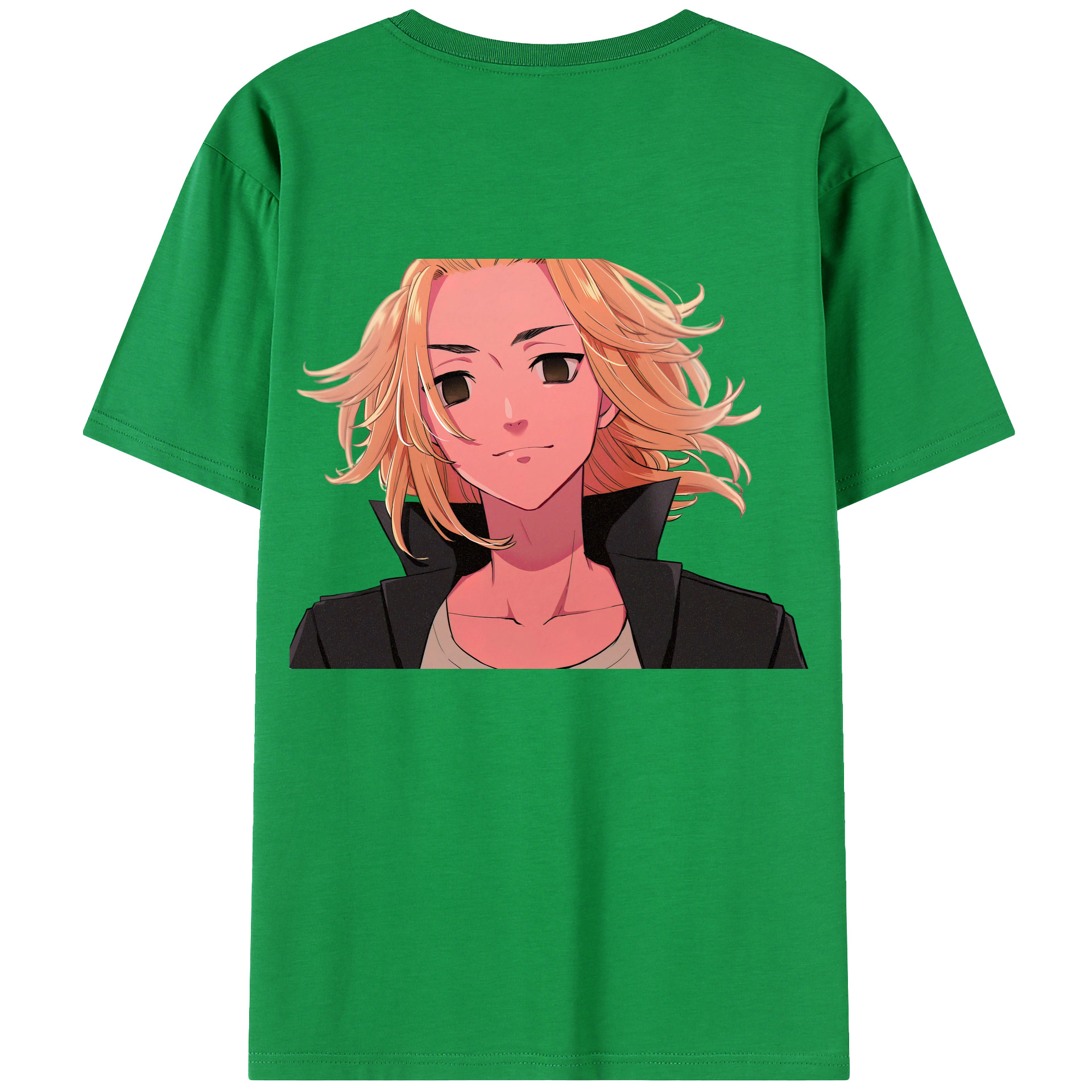 （画像用） 東京リベンジャーズ Tokyo Revengers 綿100％ メンズ半袖Tシャツ（バックプリント） 通気性
