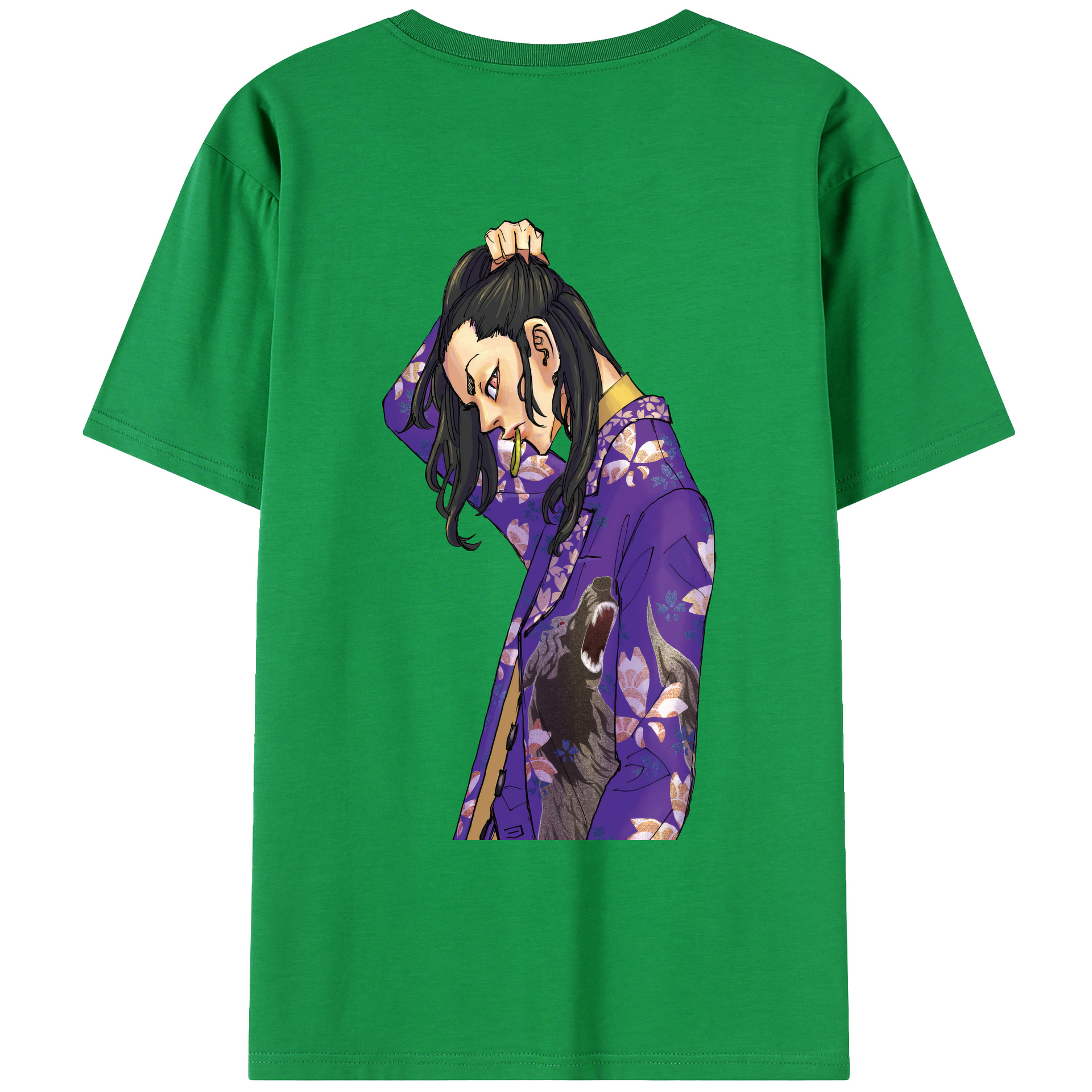 （画像用） 東京リベンジャーズ Tokyo Revengers 綿100％ メンズ半袖Tシャツ（バックプリント） 通気性
