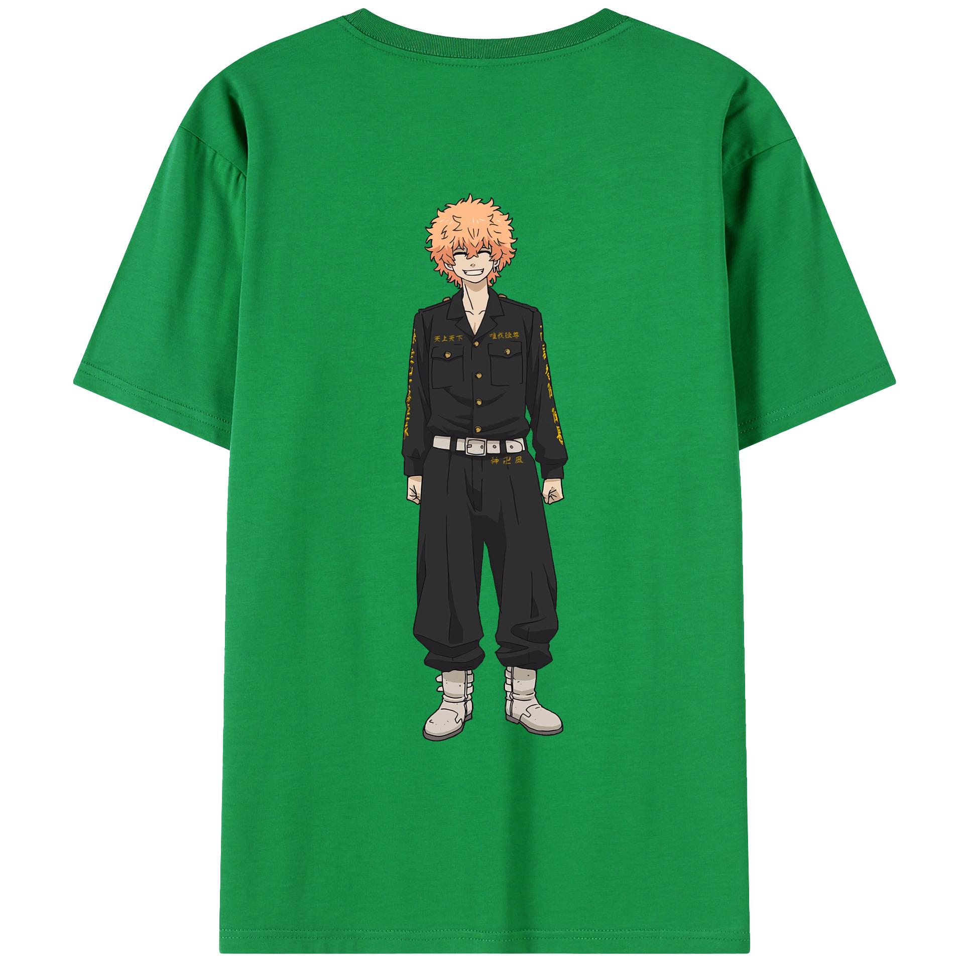（画像用） 東京リベンジャーズ Tokyo Revengers 綿100％ メンズ半袖Tシャツ（バックプリント） 通気性