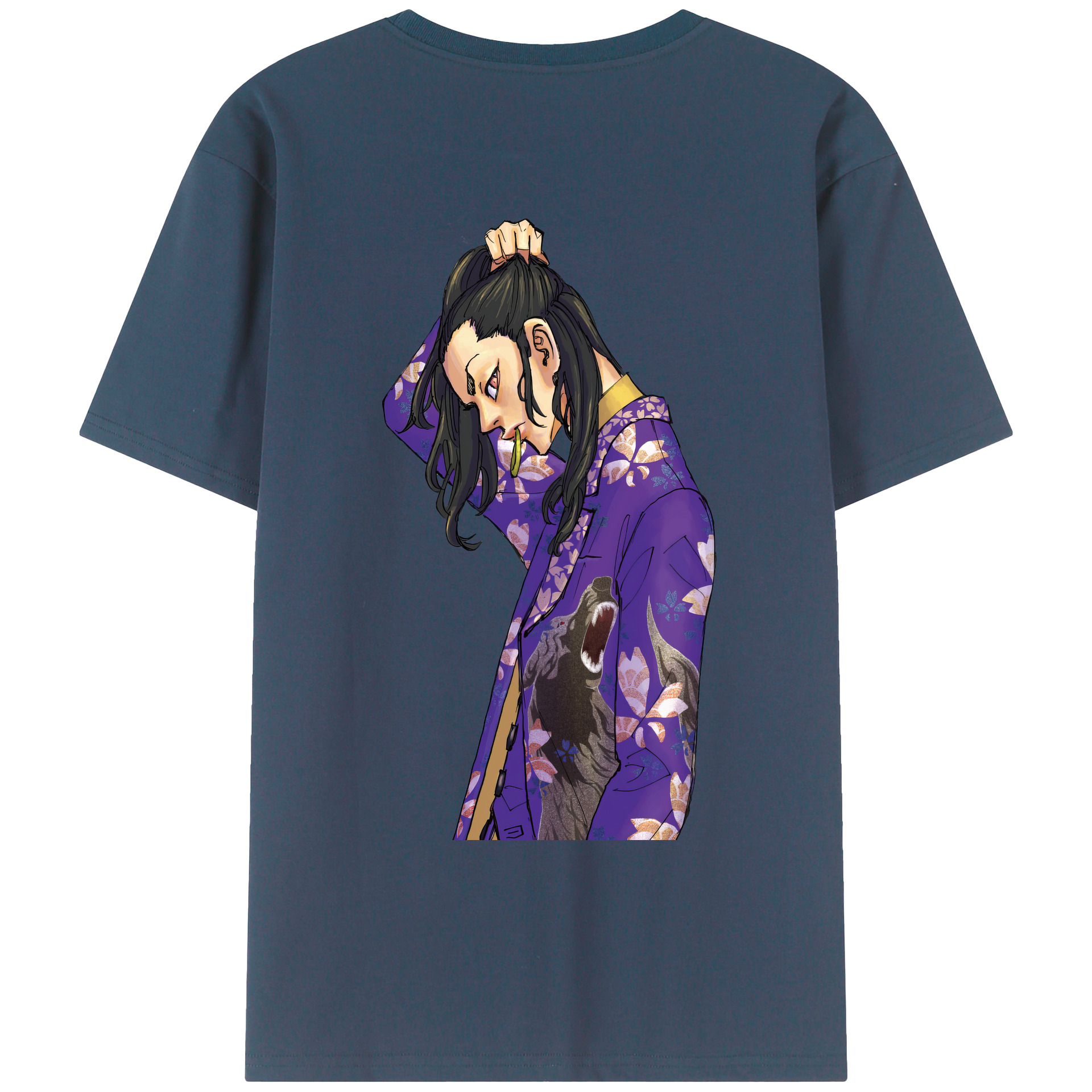 （画像用） 東京リベンジャーズ Tokyo Revengers 綿100％ メンズ半袖Tシャツ（バックプリント） 通気性