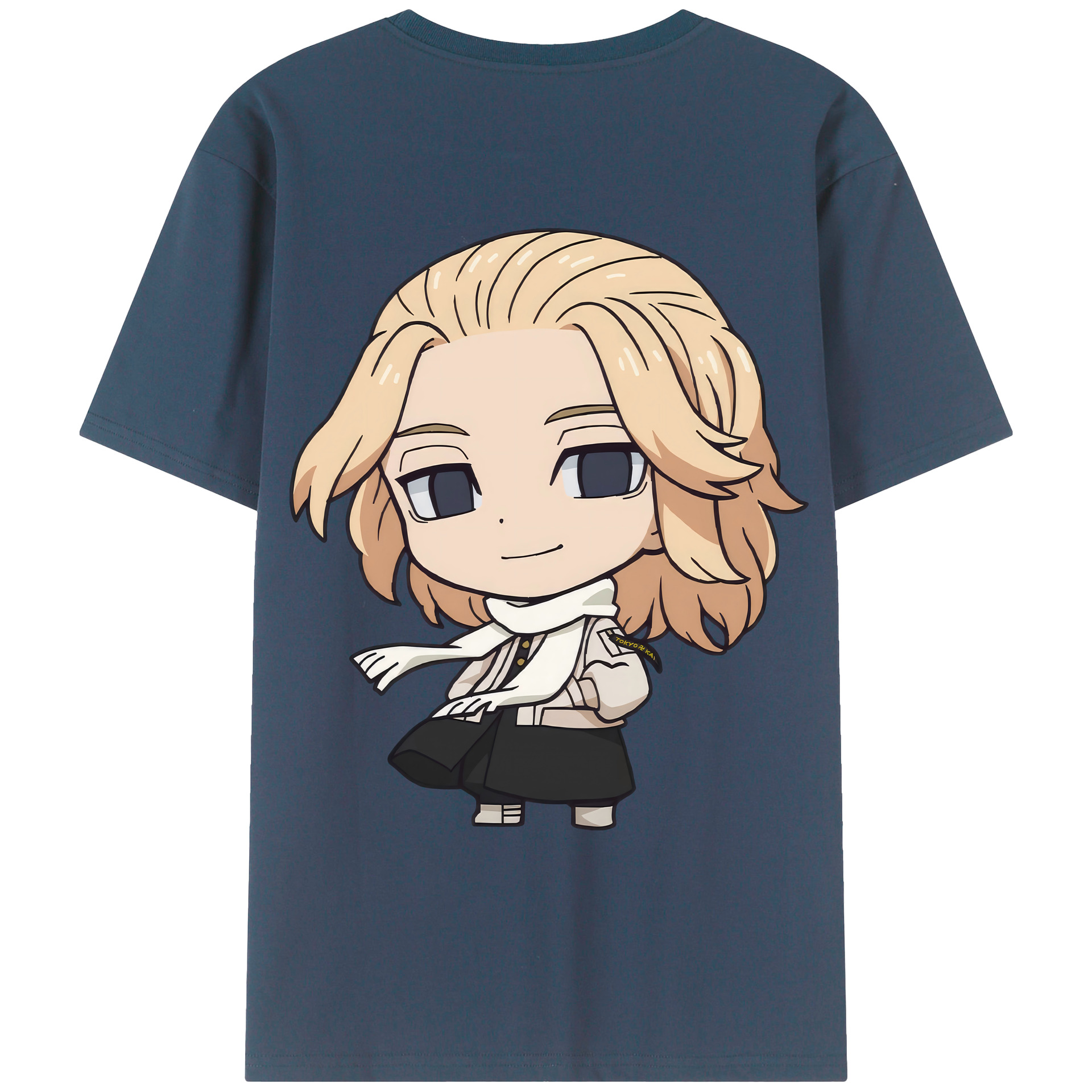 （画像用） 東京リベンジャーズ Tokyo Revengers 綿100％ メンズ半袖Tシャツ（バックプリント） 通気性