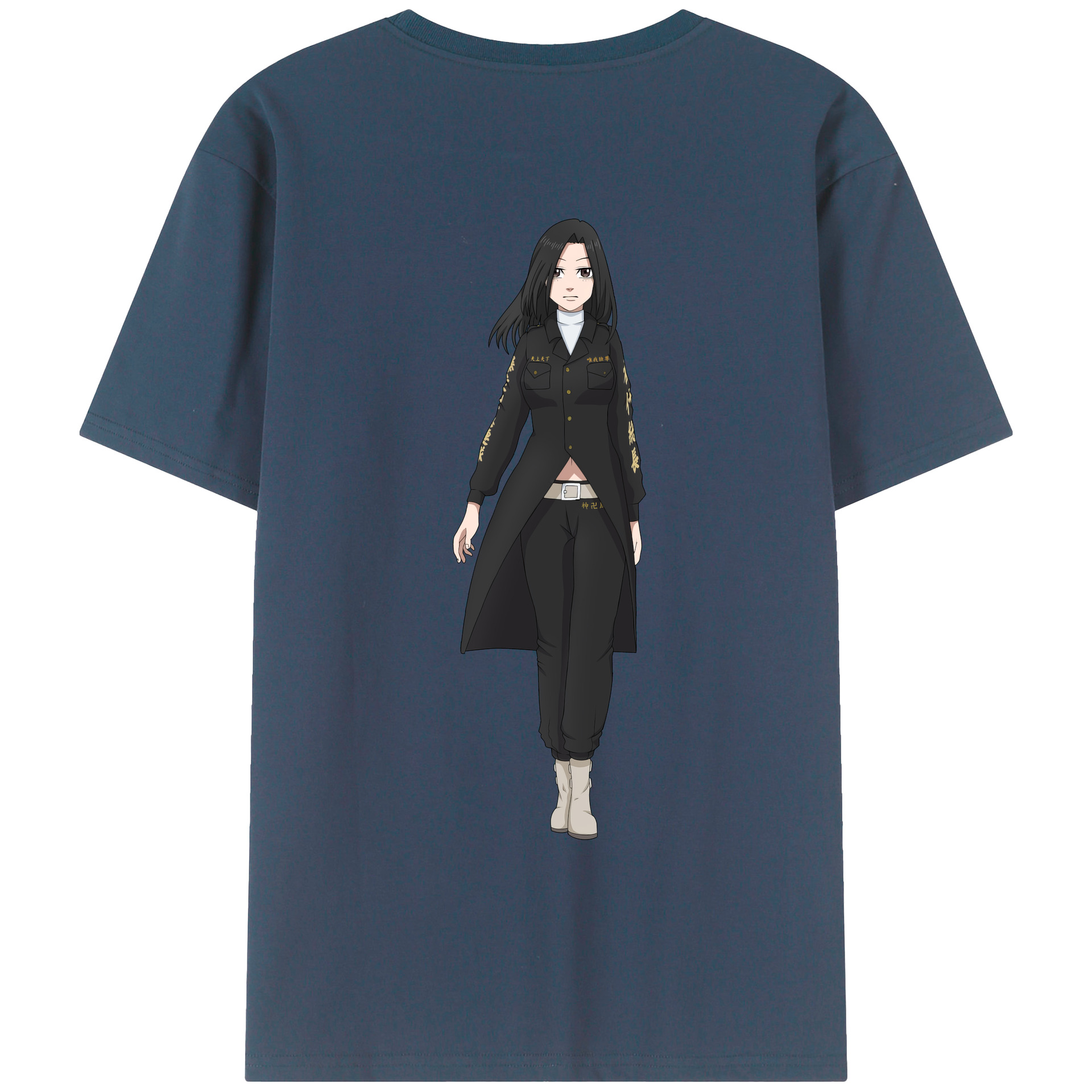 （画像用） 東京リベンジャーズ Tokyo Revengers 綿100％ メンズ半袖Tシャツ（バックプリント） 通気性