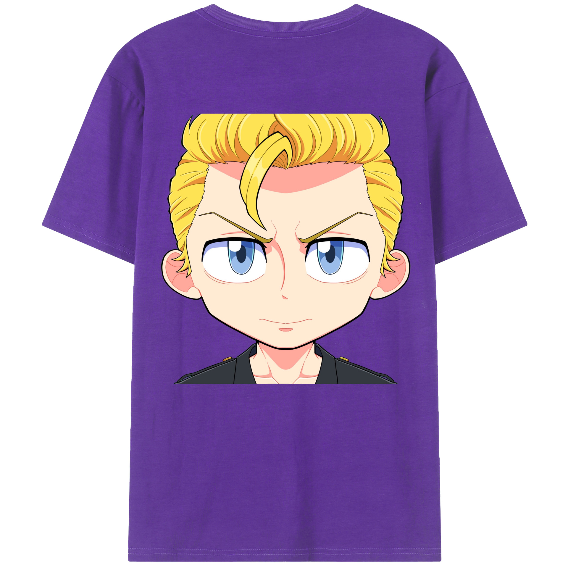 （画像用） 東京リベンジャーズ Tokyo Revengers 綿100％ メンズ半袖Tシャツ（バックプリント） 通気性