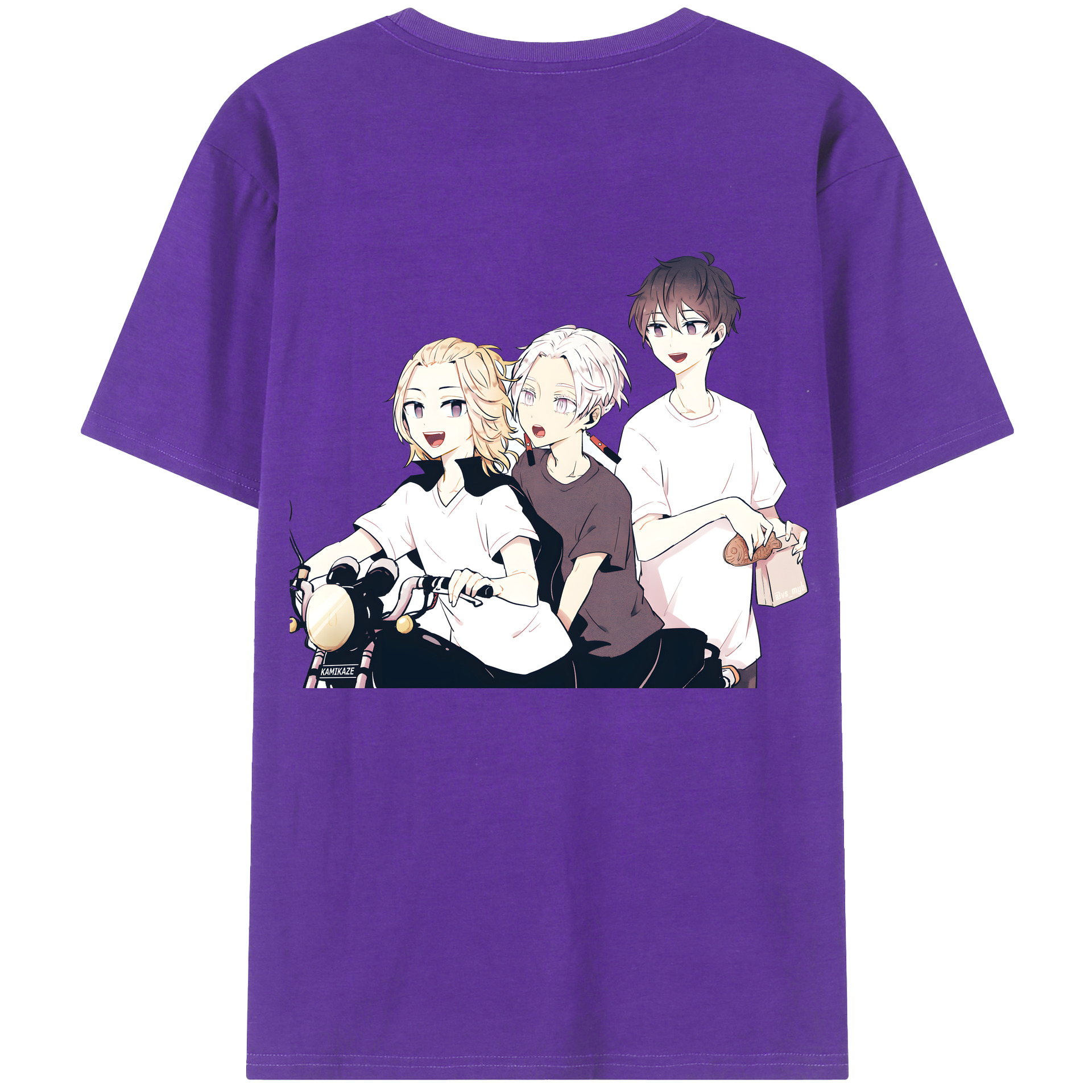 （画像用） 東京リベンジャーズ Tokyo Revengers 綿100％ メンズ半袖Tシャツ（バックプリント） 通気性
