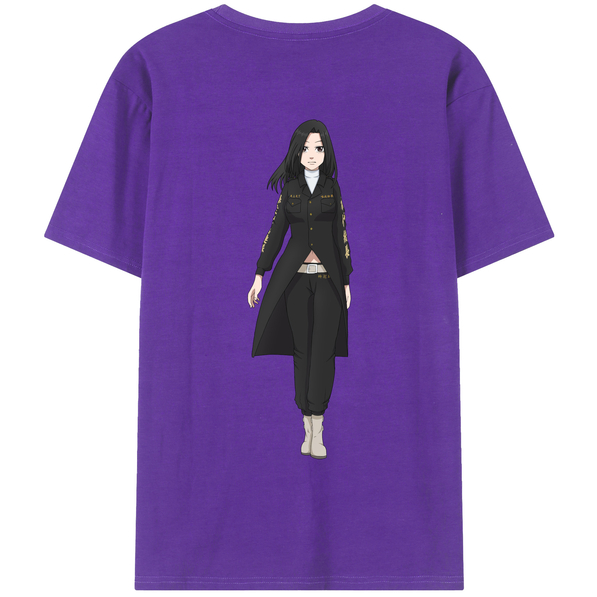 （画像用） 東京リベンジャーズ Tokyo Revengers 綿100％ メンズ半袖Tシャツ（バックプリント） 通気性