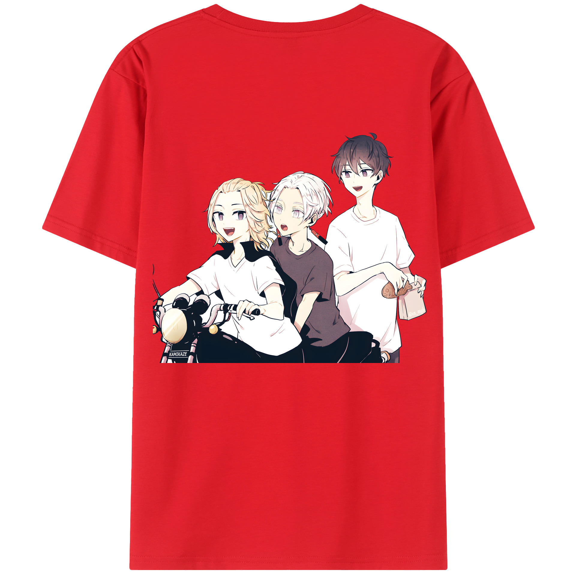 （画像用） 東京リベンジャーズ Tokyo Revengers 綿100％ メンズ半袖Tシャツ（バックプリント） 通気性