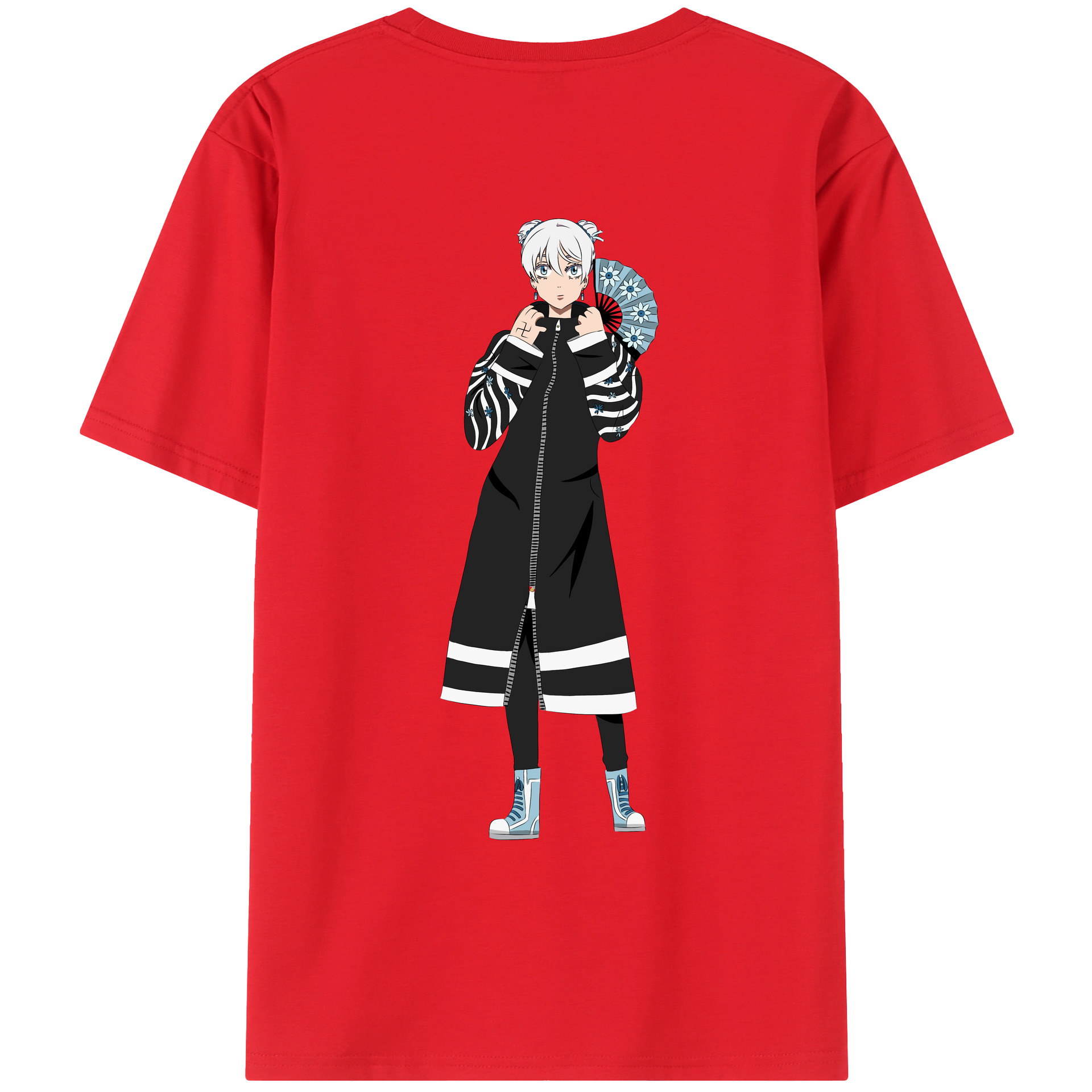（画像用） 東京リベンジャーズ Tokyo Revengers 綿100％ メンズ半袖Tシャツ（バックプリント） 通気性