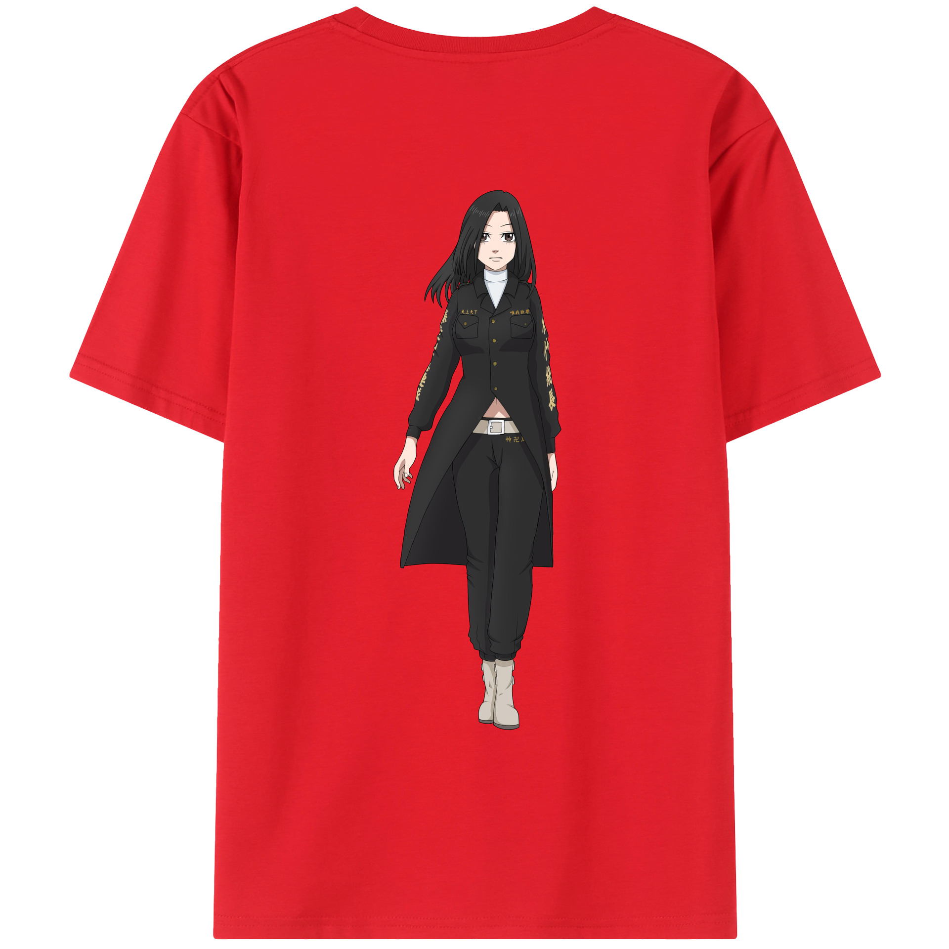 （画像用） 東京リベンジャーズ Tokyo Revengers 綿100％ メンズ半袖Tシャツ（バックプリント） 通気性
