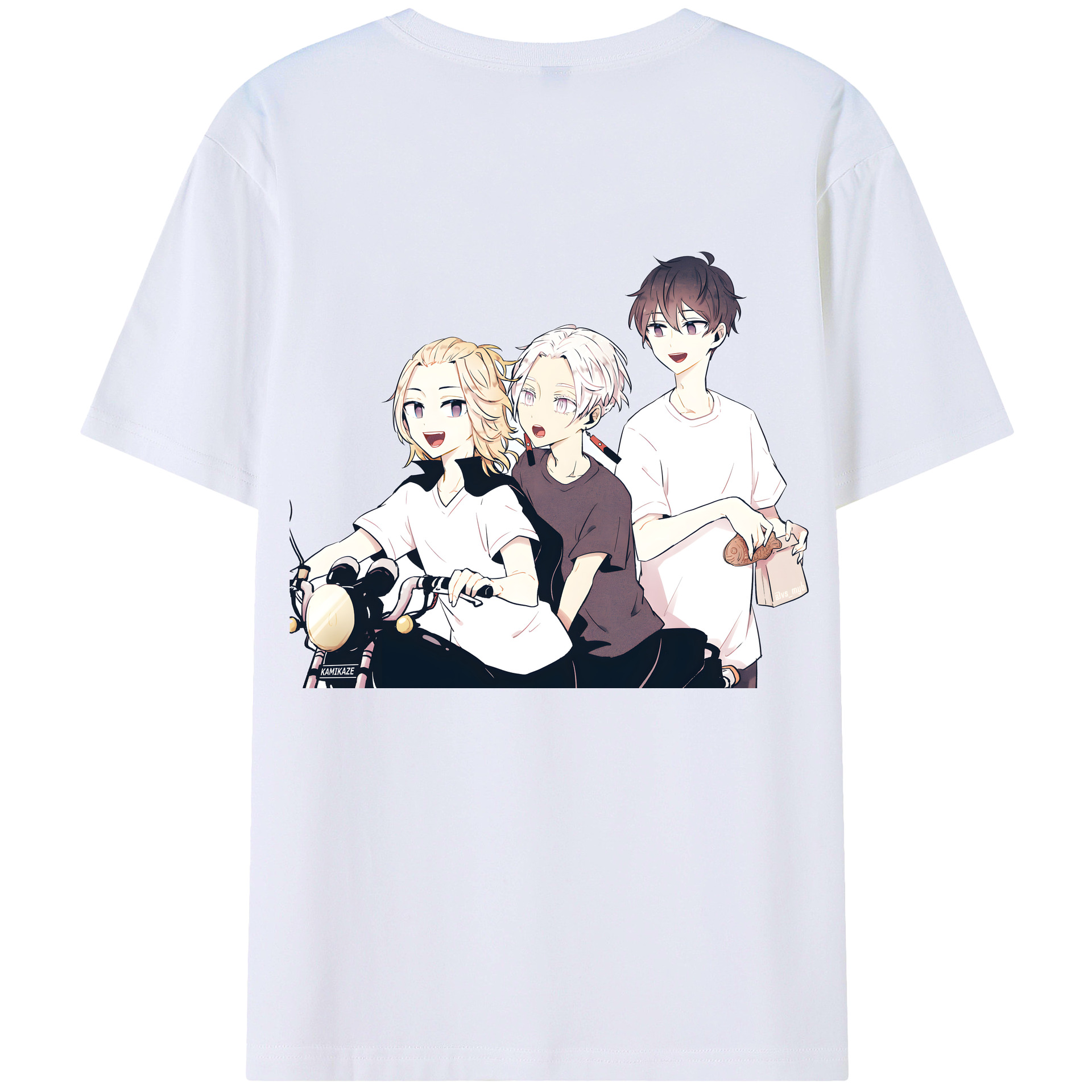 （画像用） 東京リベンジャーズ Tokyo Revengers 綿100％ メンズ半袖Tシャツ（バックプリント） 通気性
