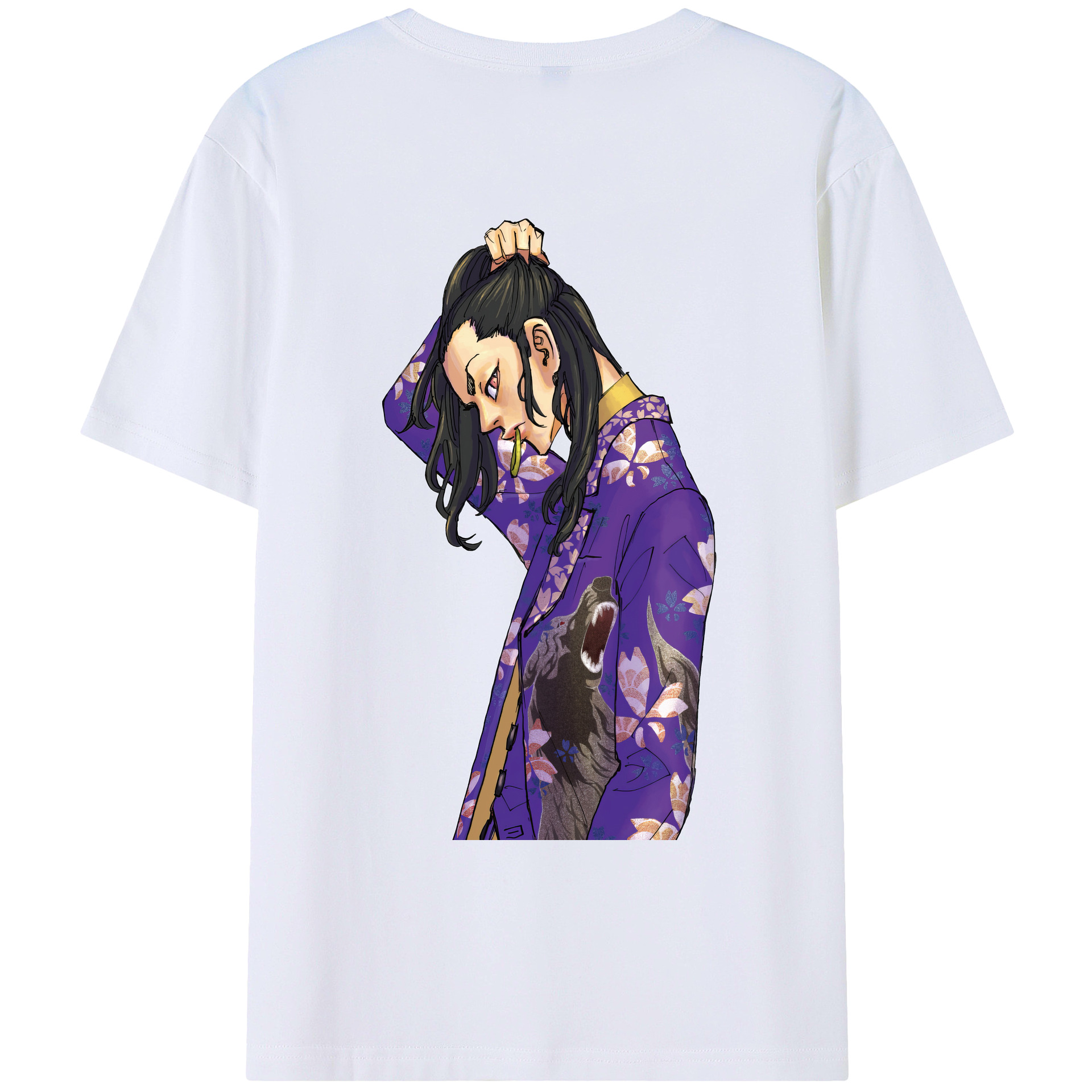 （画像用） 東京リベンジャーズ Tokyo Revengers 綿100％ メンズ半袖Tシャツ（バックプリント） 通気性