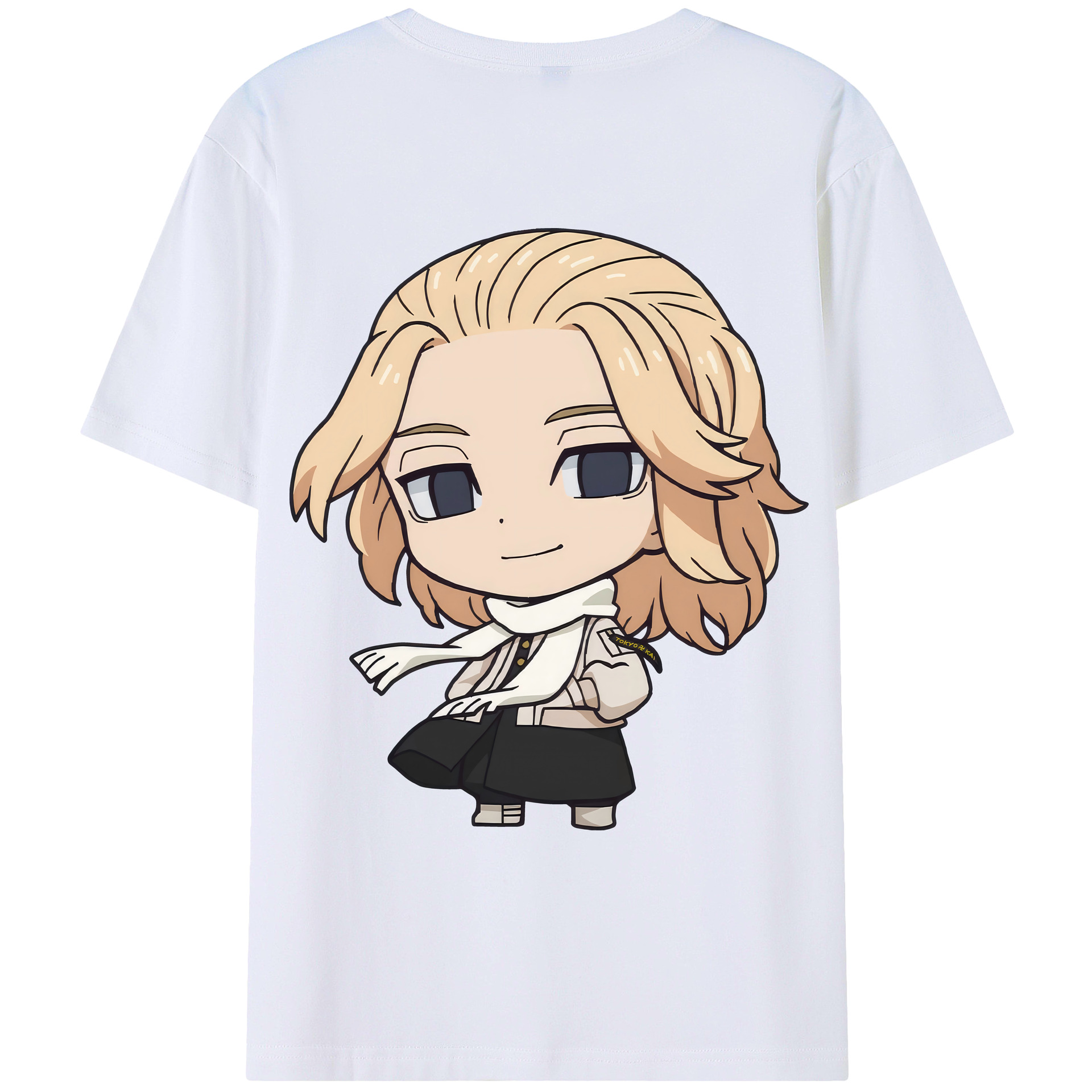 （画像用） 東京リベンジャーズ Tokyo Revengers 綿100％ メンズ半袖Tシャツ（バックプリント） 通気性