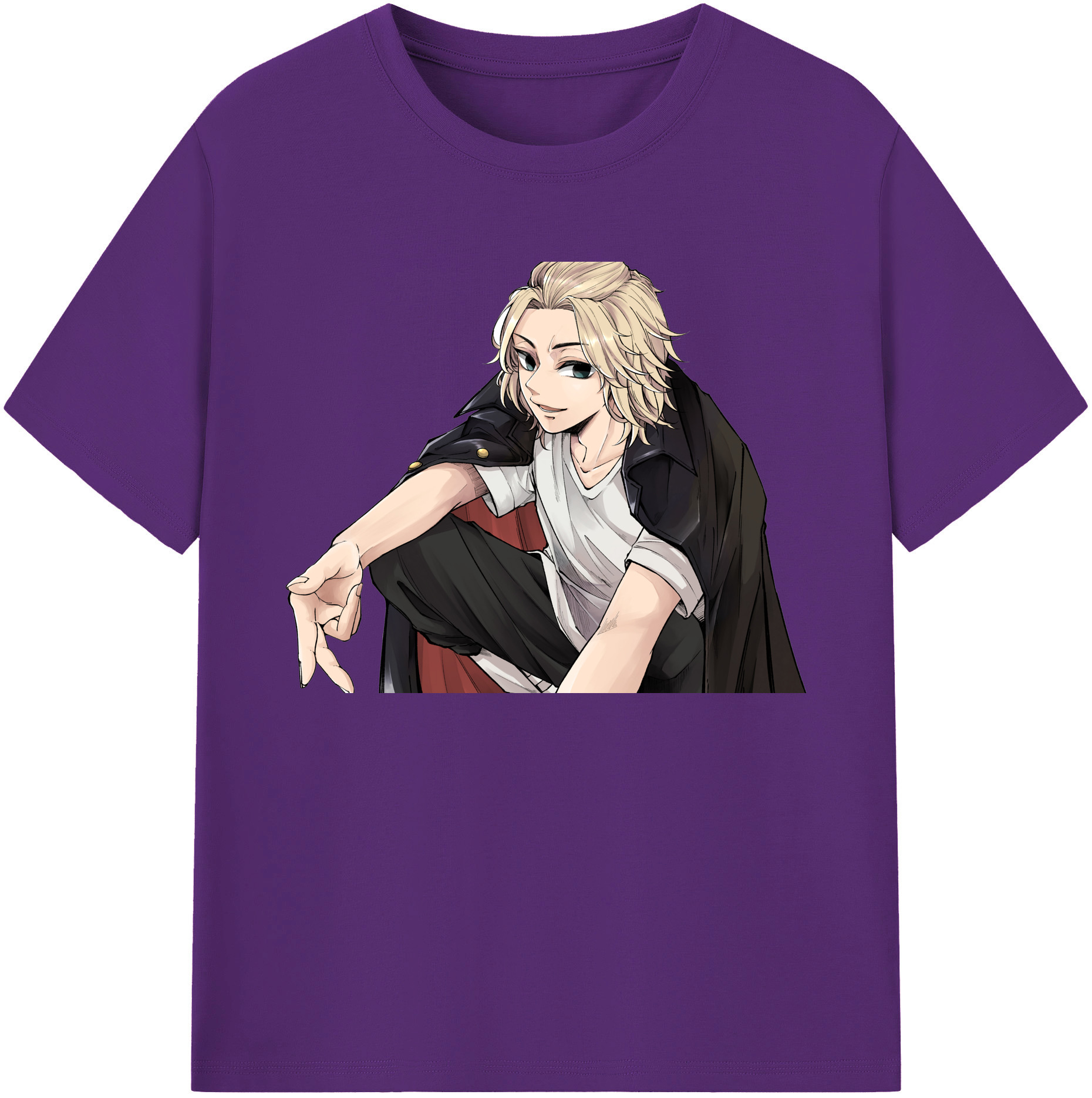 （画像用） 東京リベンジャーズ Tokyo Revengers 綿100％ メンズ半袖Tシャツ｜肌触りやわらか＆通気性