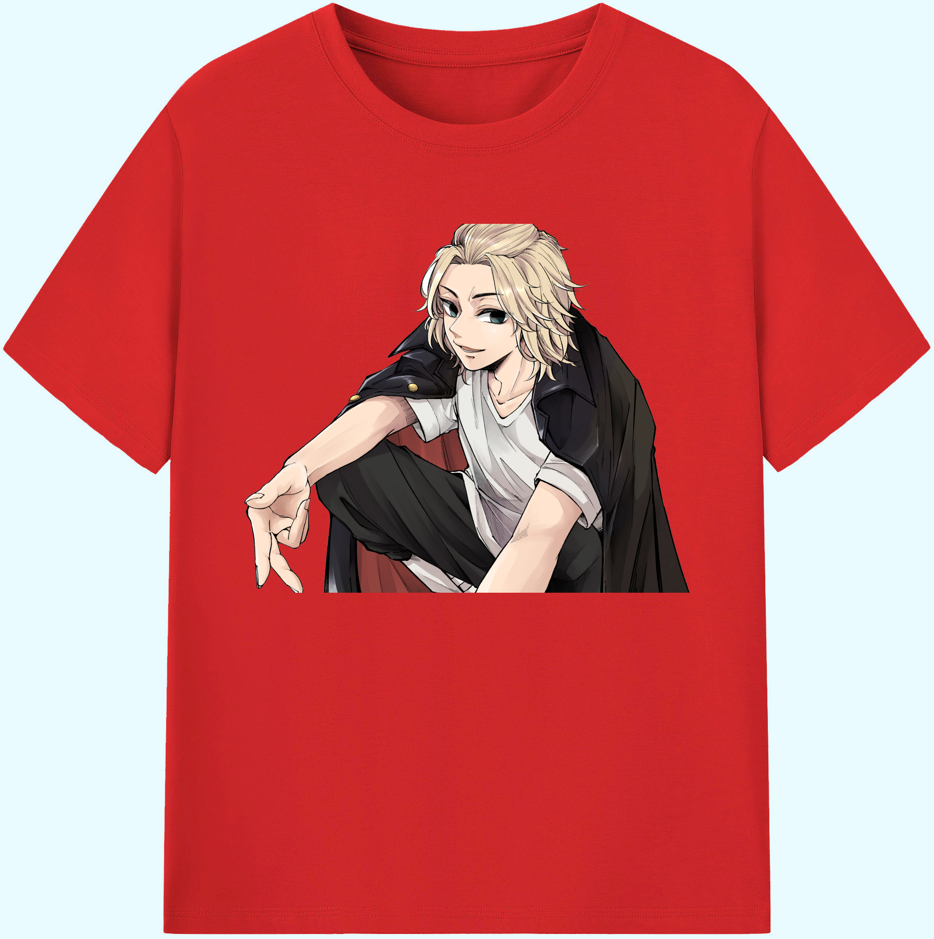 （画像用） 東京リベンジャーズ Tokyo Revengers 綿100％ メンズ半袖Tシャツ｜肌触りやわらか＆通気性