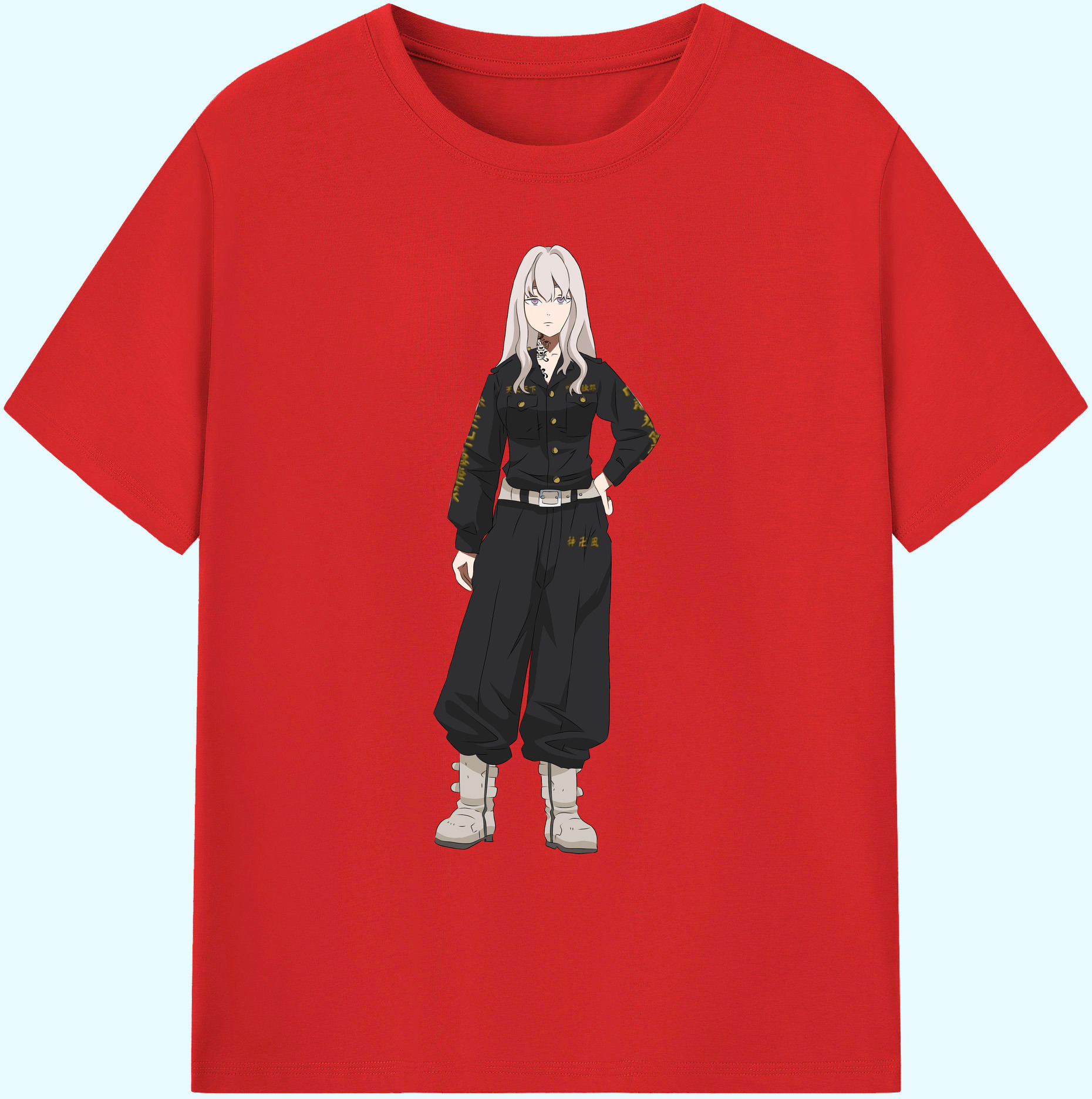 （画像用） 東京リベンジャーズ Tokyo Revengers 綿100％ メンズ半袖Tシャツ｜肌触りやわらか＆通気性