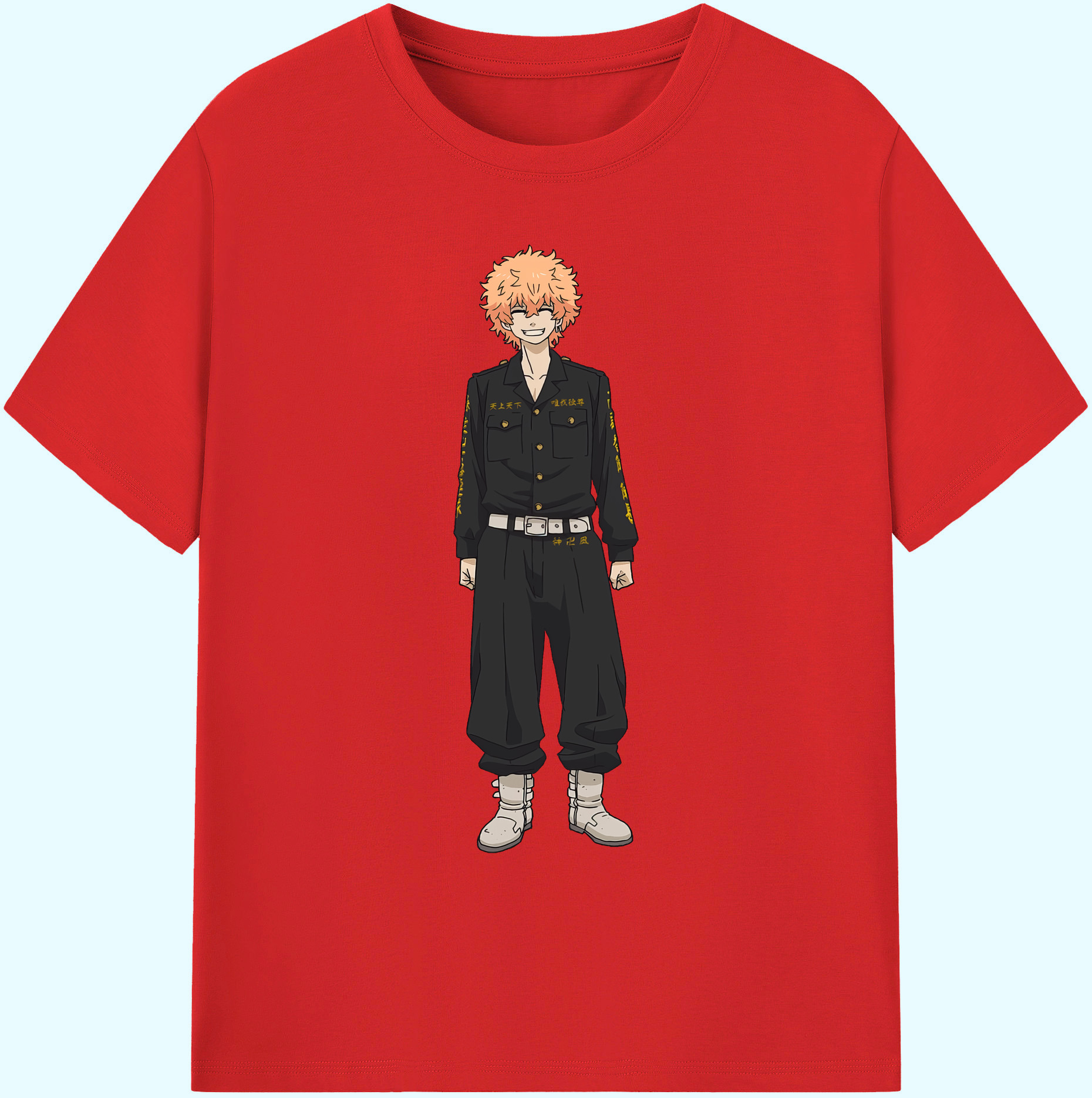 （画像用） 東京リベンジャーズ Tokyo Revengers 綿100％ メンズ半袖Tシャツ｜肌触りやわらか＆通気性