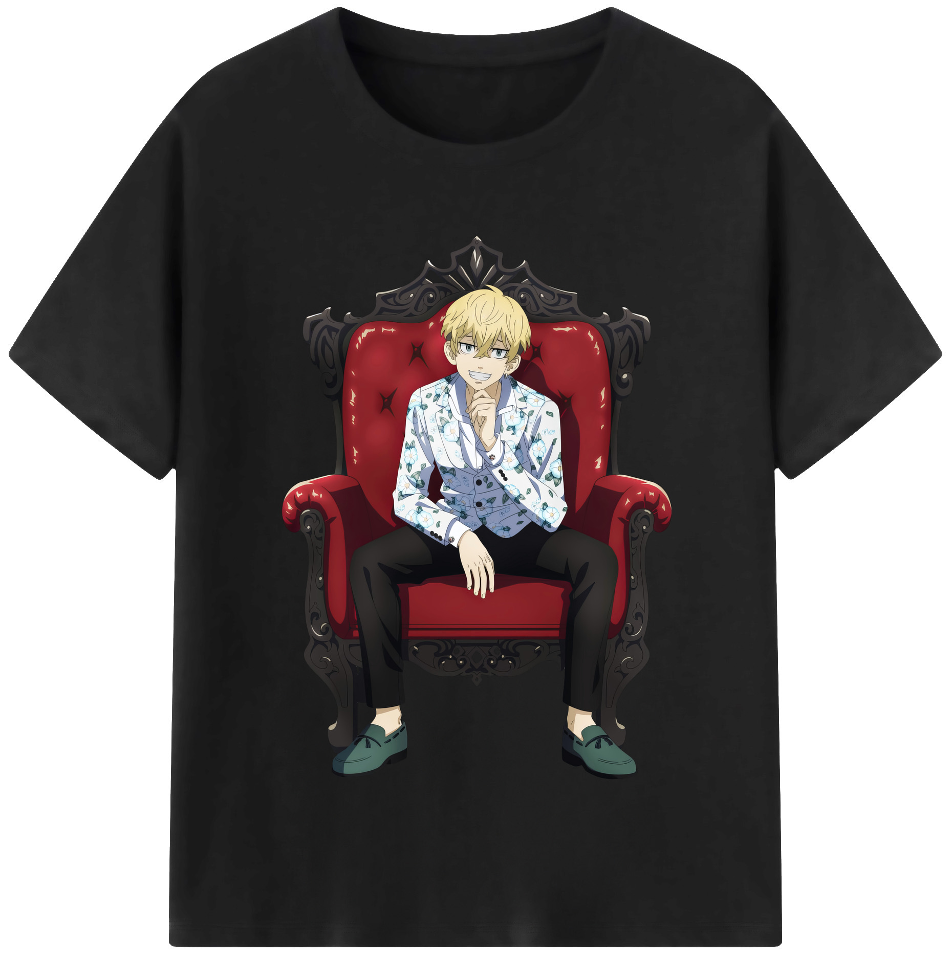 （画像用） 東京リベンジャーズ Tokyo Revengers レディースカジュアルプリントTシャツ（綿100％）