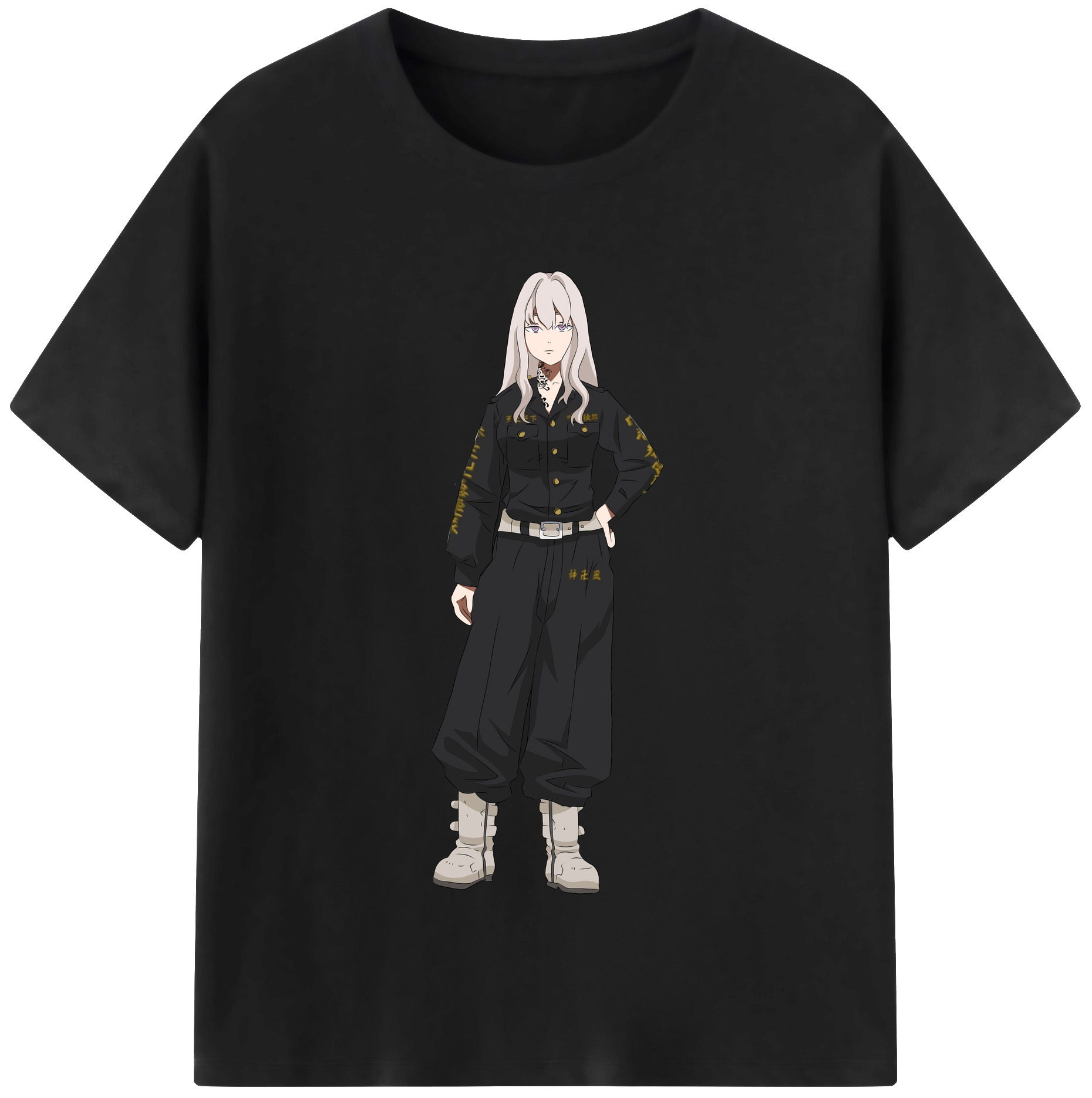 （画像用） 東京リベンジャーズ Tokyo Revengers レディースカジュアルプリントTシャツ（綿100％）