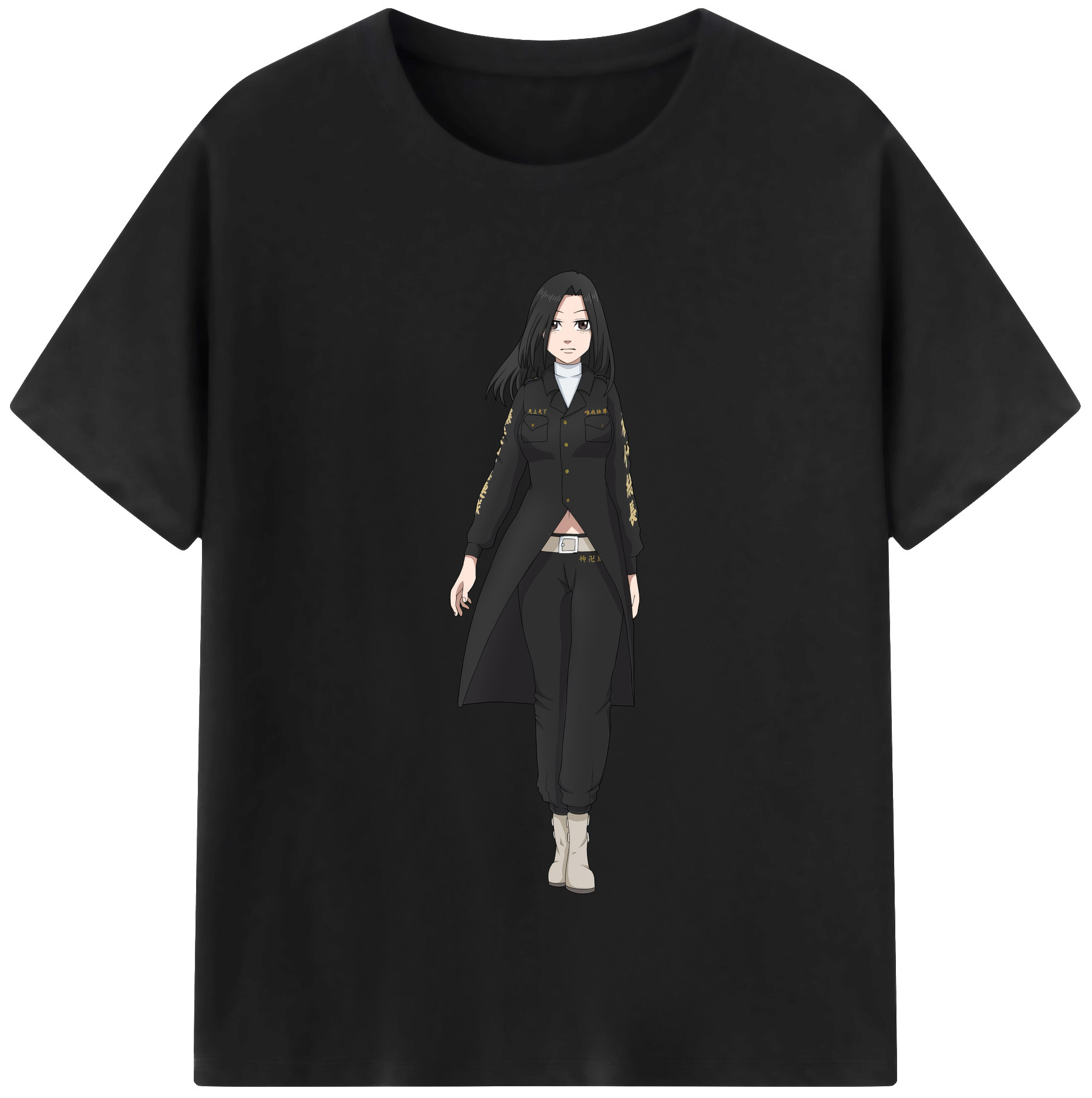 （画像用） 東京リベンジャーズ Tokyo Revengers レディースカジュアルプリントTシャツ（綿100％）