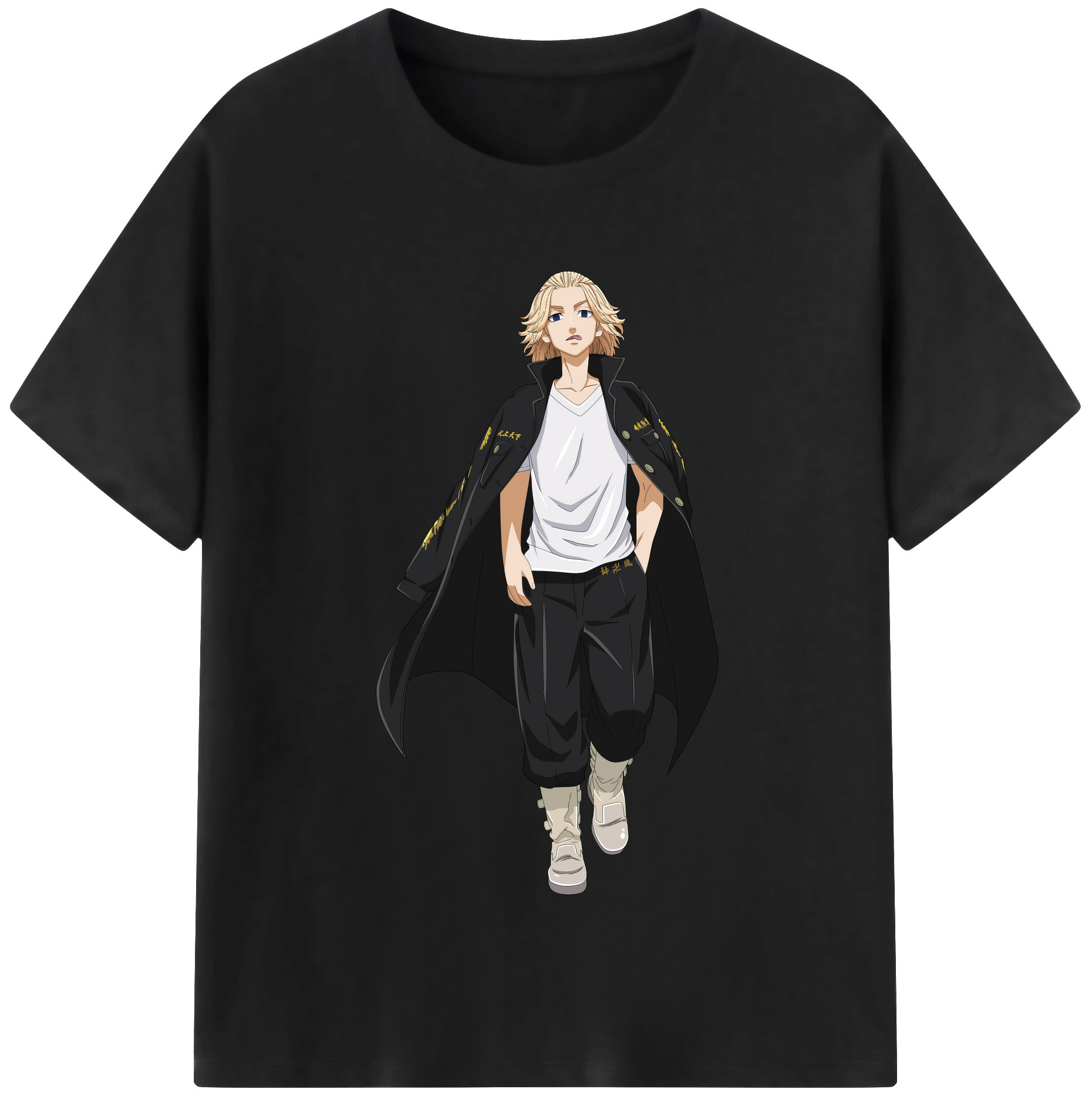 （画像用） 東京リベンジャーズ Tokyo Revengers レディースカジュアルプリントTシャツ（綿100％）