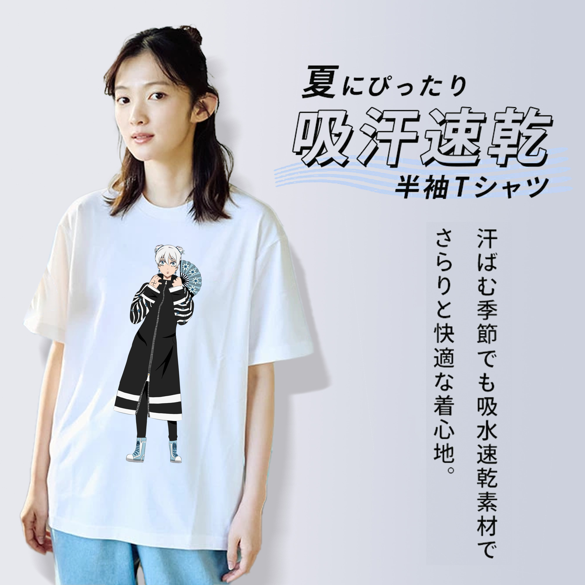 東京リベンジャーズ Tokyo Revengers レディースカジュアルプリントTシャツ（綿100％）