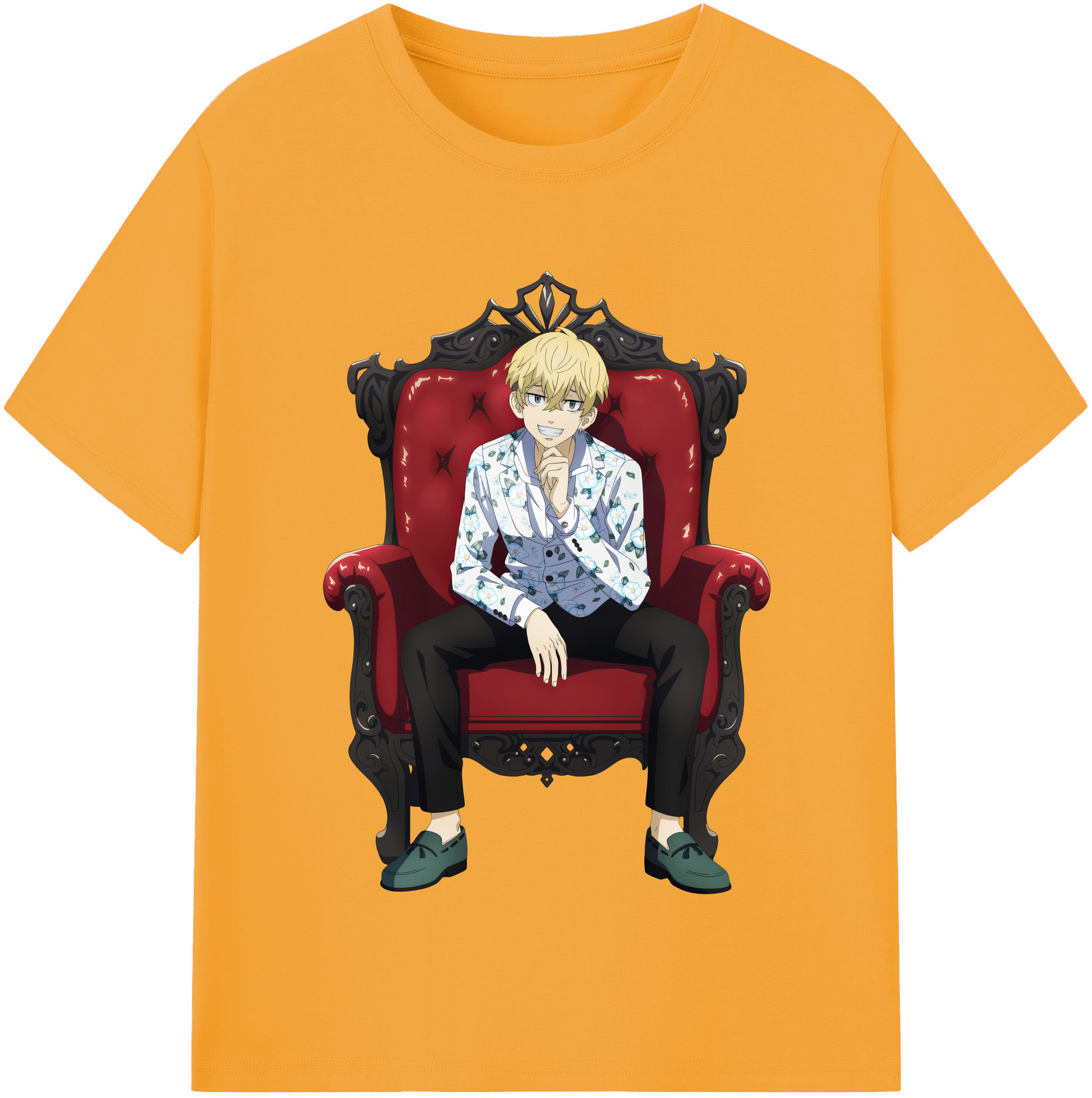 （画像用） 東京リベンジャーズ Tokyo Revengers レディースカジュアルプリントTシャツ（綿100％）