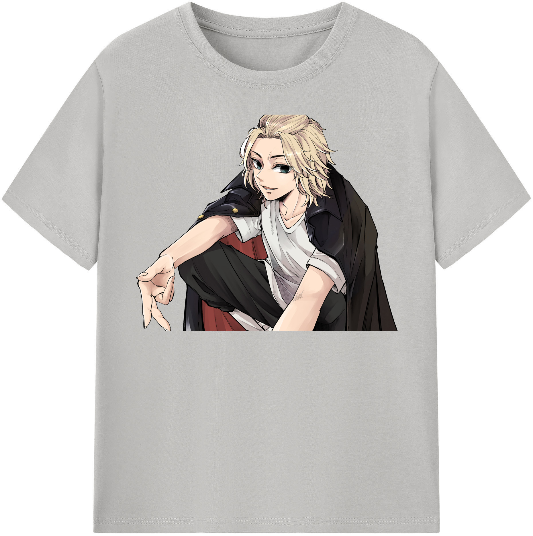 （画像用） 東京リベンジャーズ Tokyo Revengers レディースカジュアルプリントTシャツ（綿100％）