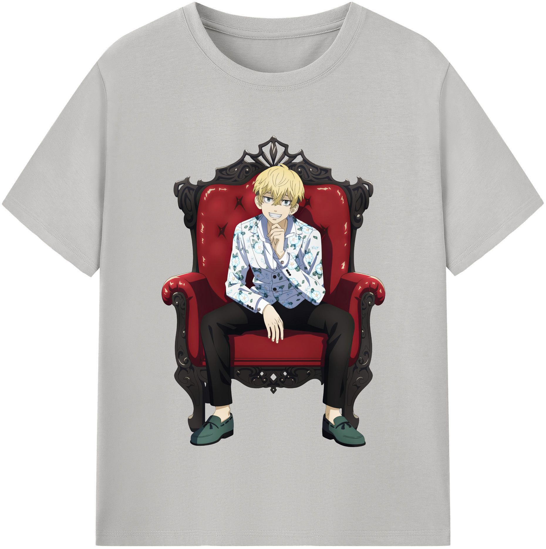 （画像用） 東京リベンジャーズ Tokyo Revengers レディースカジュアルプリントTシャツ（綿100％）