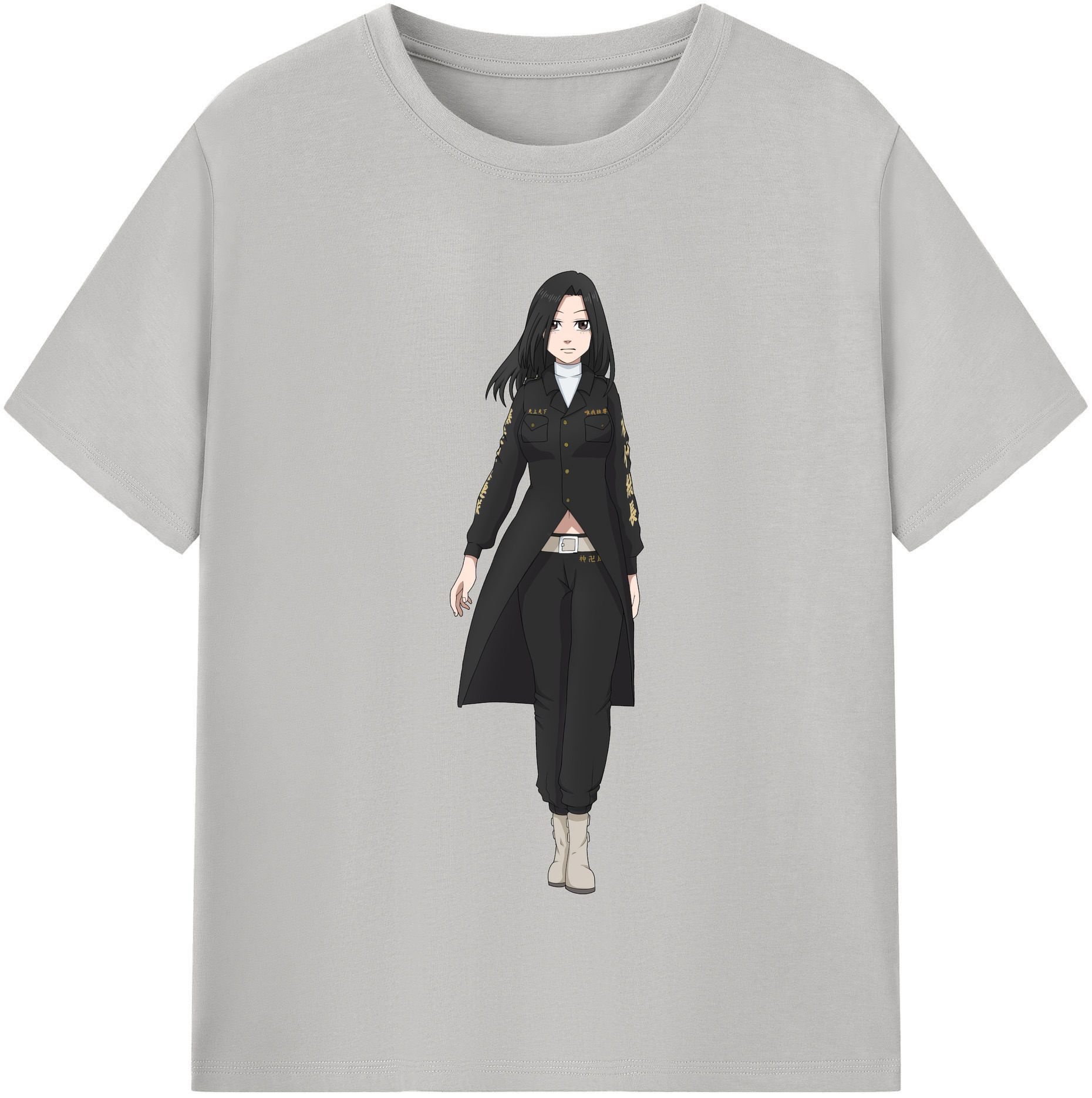 （画像用） 東京リベンジャーズ Tokyo Revengers レディースカジュアルプリントTシャツ（綿100％）