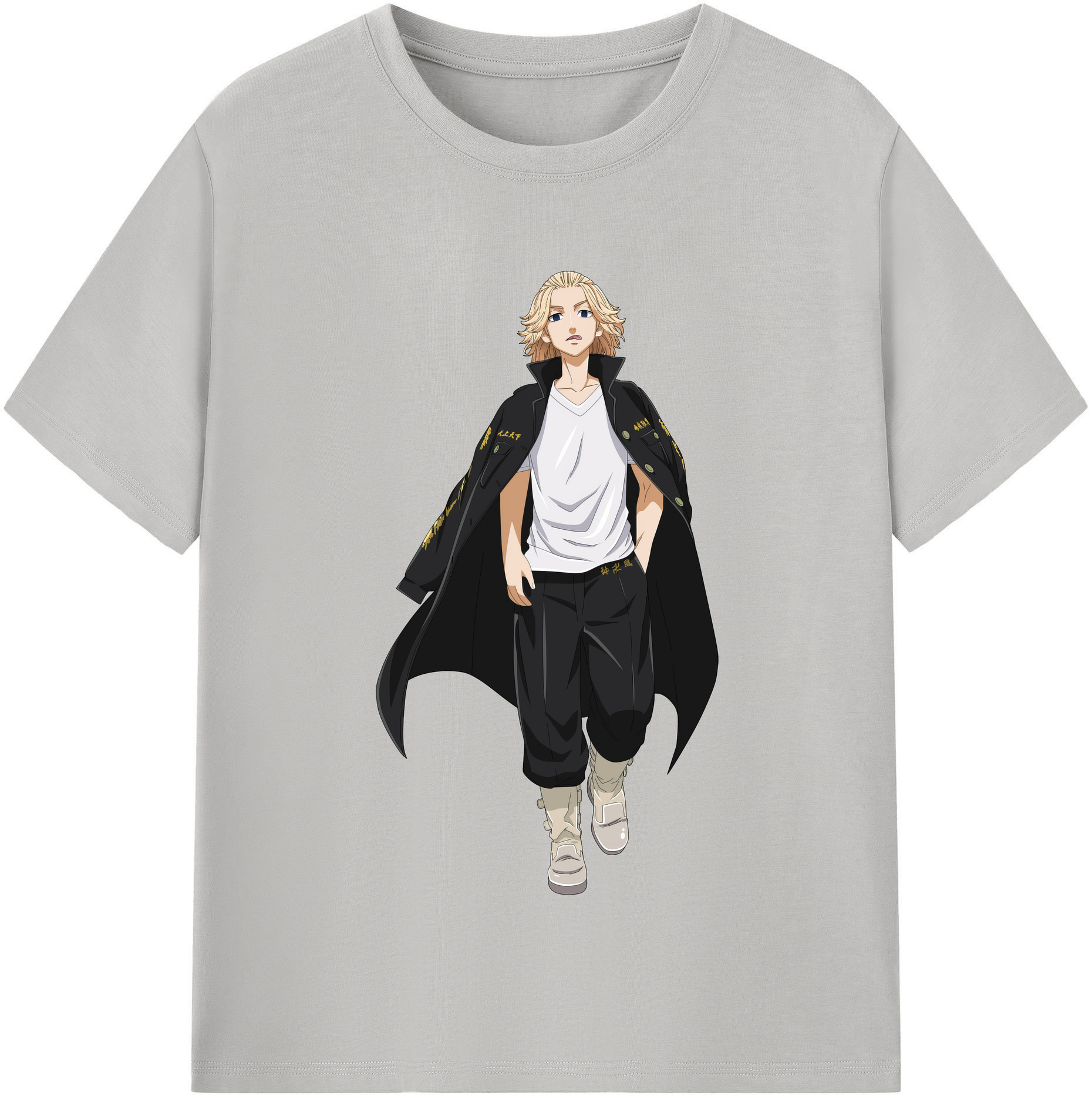 （画像用） 東京リベンジャーズ Tokyo Revengers レディースカジュアルプリントTシャツ（綿100％）