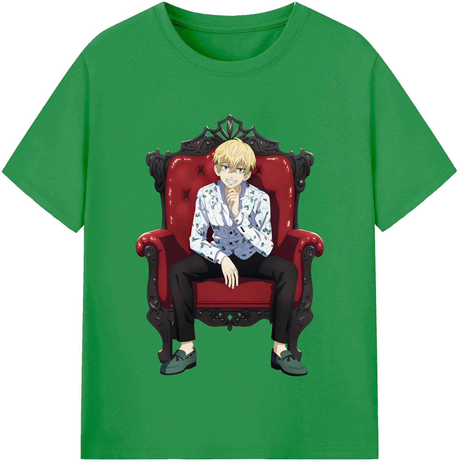 （画像用） 東京リベンジャーズ Tokyo Revengers レディースカジュアルプリントTシャツ（綿100％）