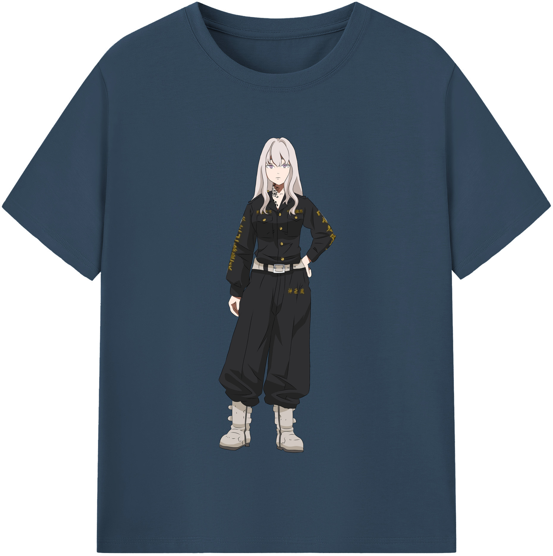 （画像用） 東京リベンジャーズ Tokyo Revengers レディースカジュアルプリントTシャツ（綿100％）