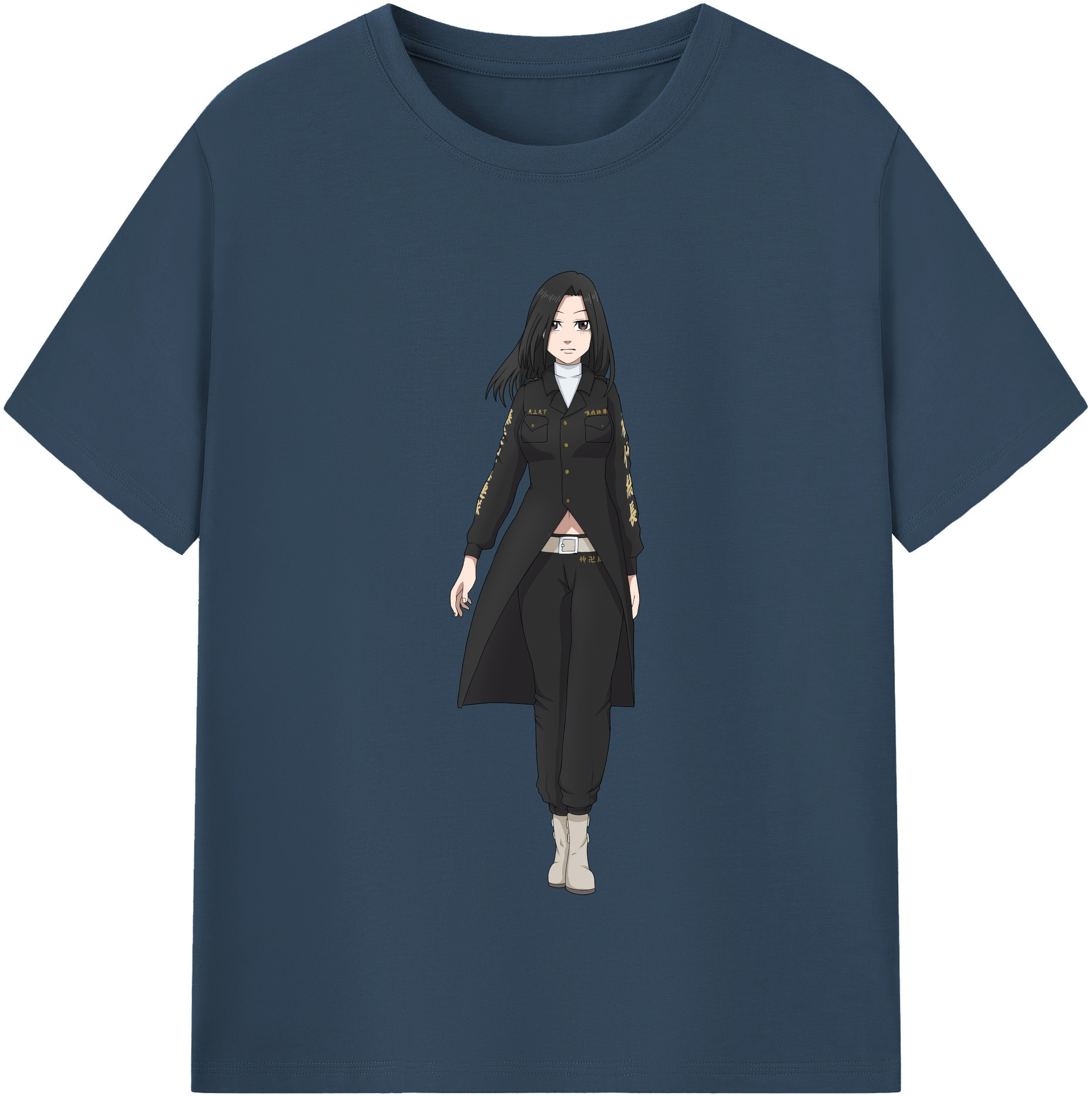 （画像用） 東京リベンジャーズ Tokyo Revengers レディースカジュアルプリントTシャツ（綿100％）