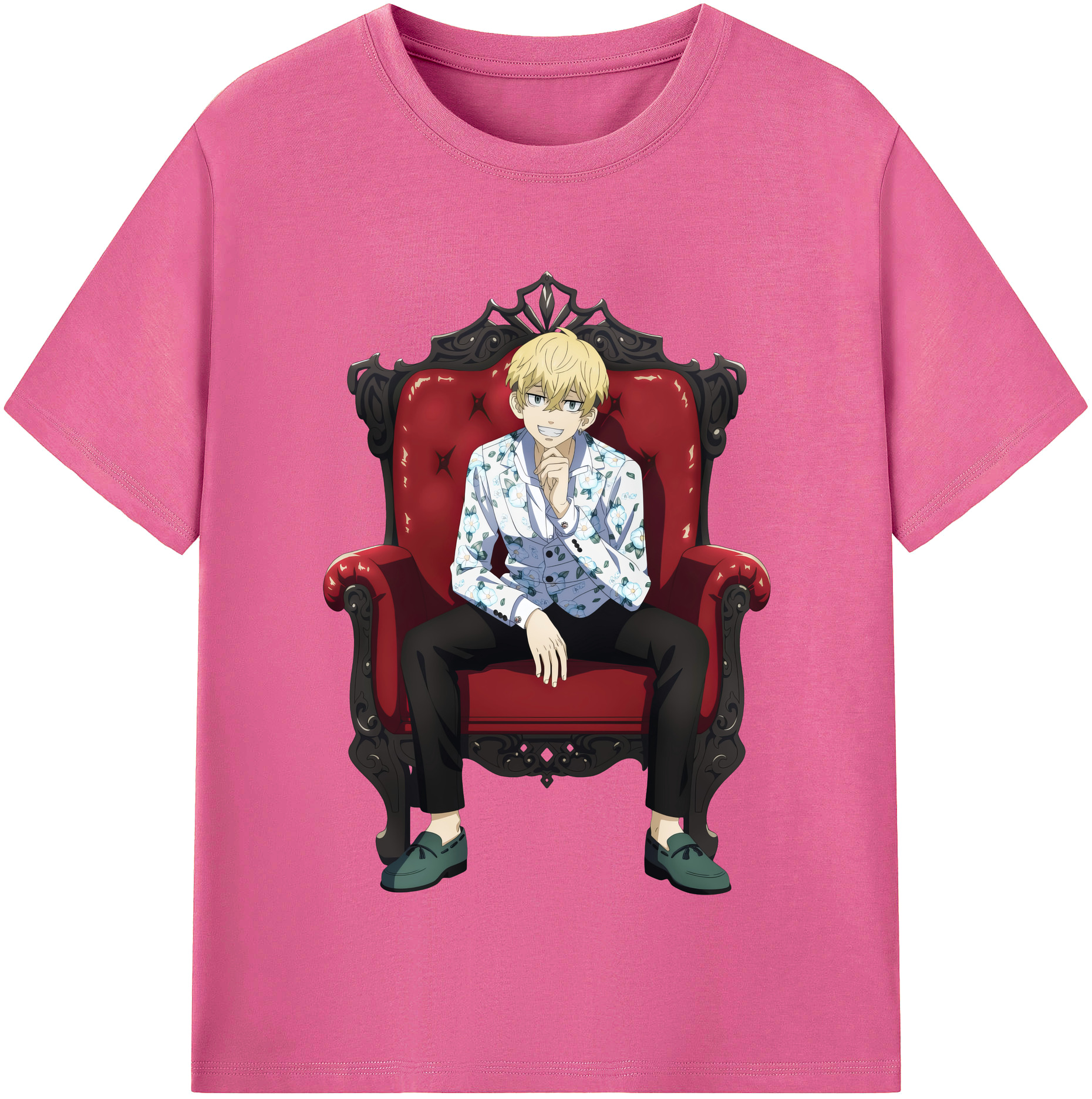 （画像用） 東京リベンジャーズ Tokyo Revengers レディースカジュアルプリントTシャツ（綿100％）