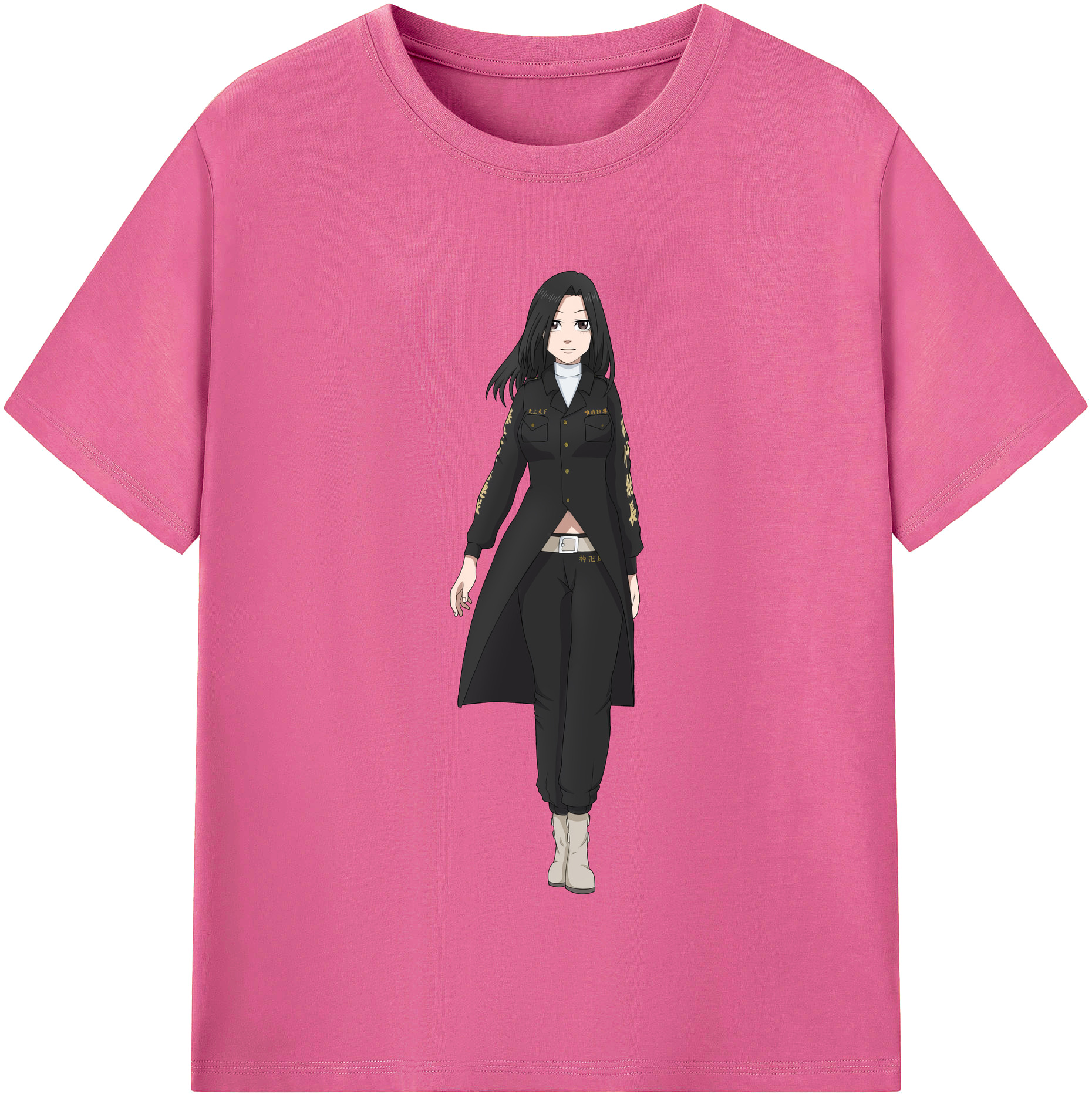 （画像用） 東京リベンジャーズ Tokyo Revengers レディースカジュアルプリントTシャツ（綿100％）