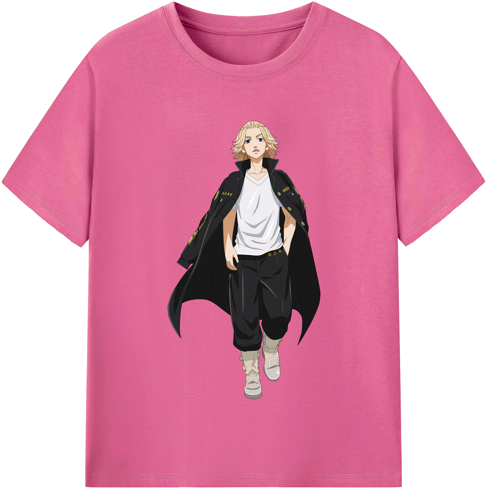 （画像用） 東京リベンジャーズ Tokyo Revengers レディースカジュアルプリントTシャツ（綿100％）