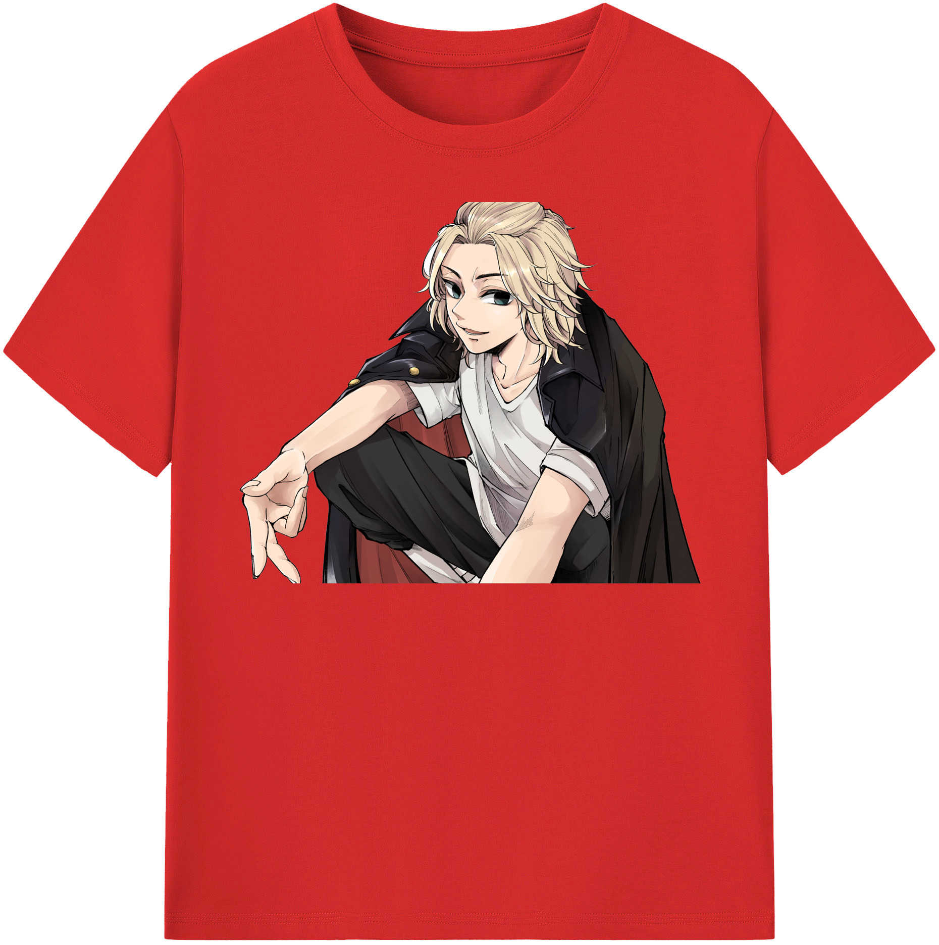 （画像用） 東京リベンジャーズ Tokyo Revengers レディースカジュアルプリントTシャツ（綿100％）