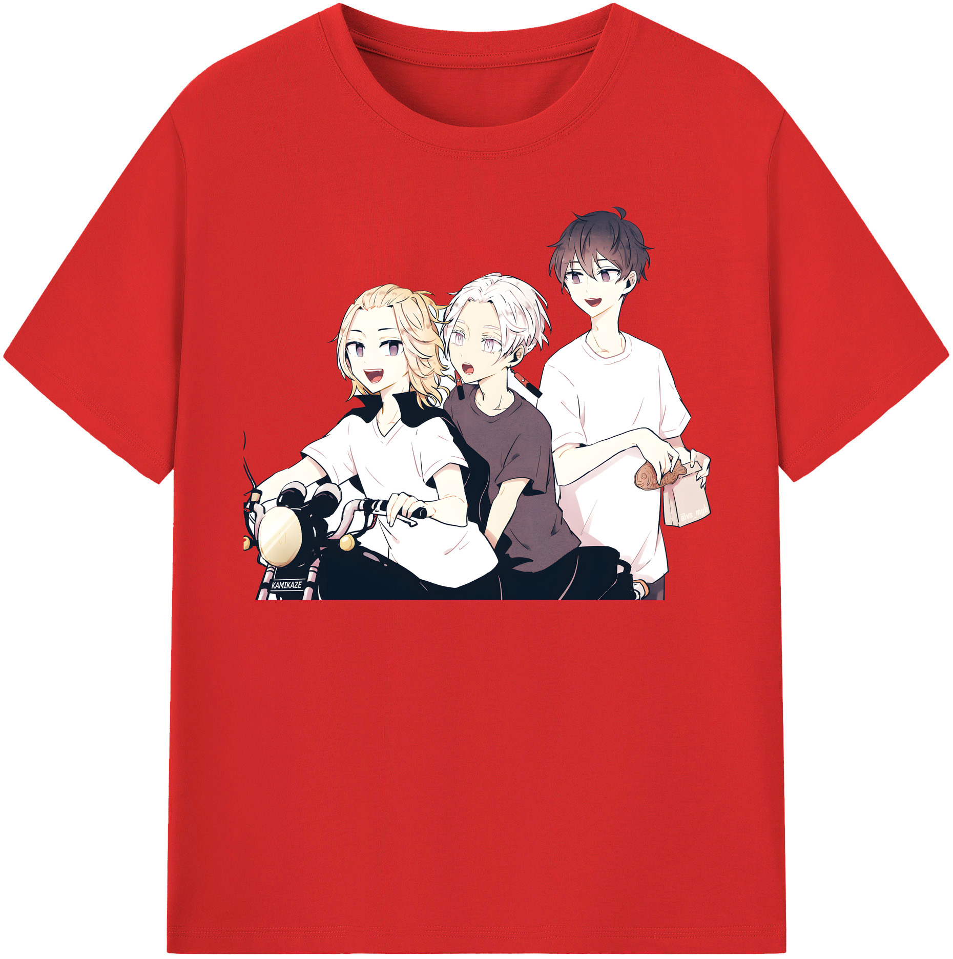 （画像用） 東京リベンジャーズ Tokyo Revengers レディースカジュアルプリントTシャツ（綿100％）
