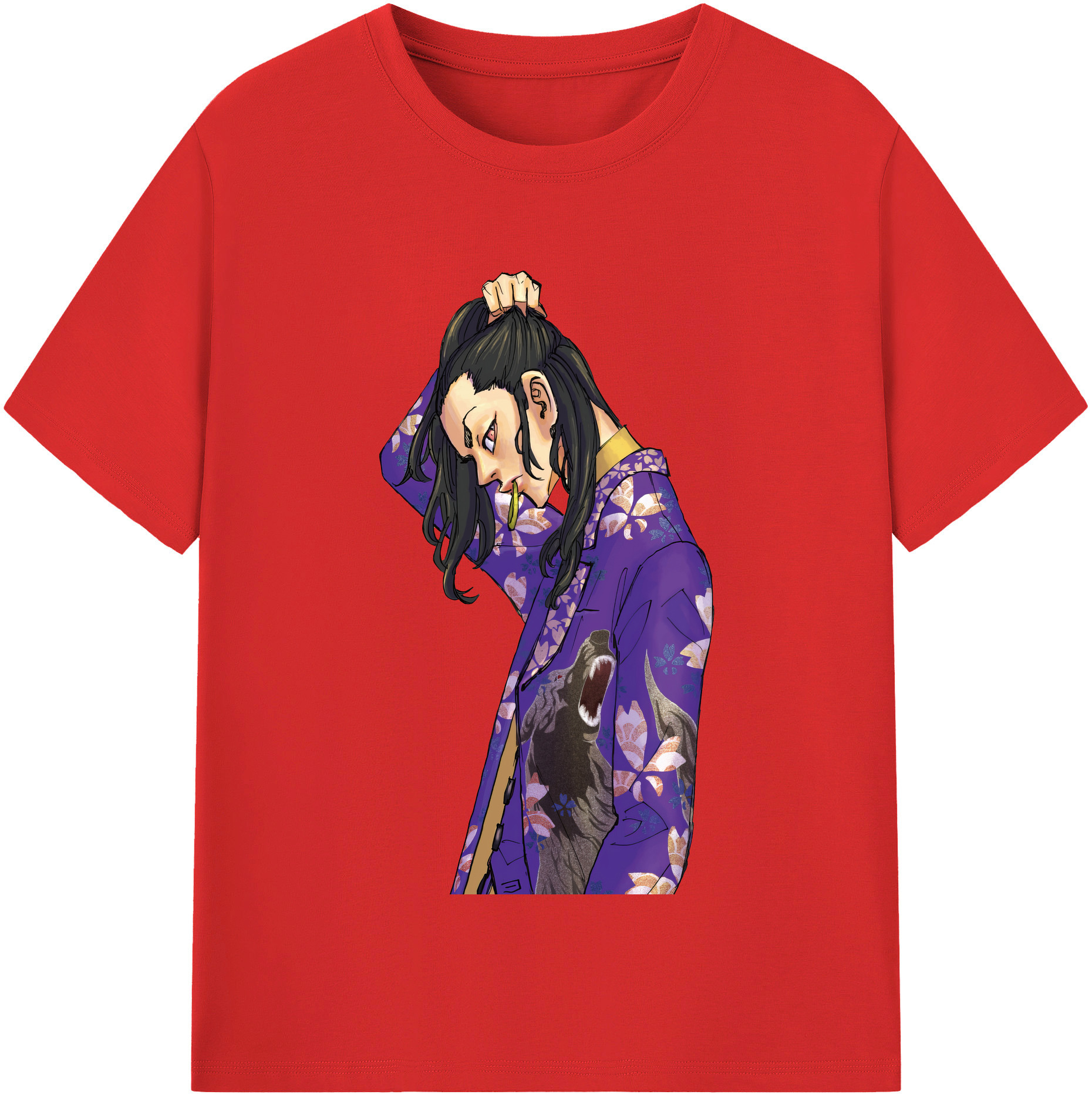 （画像用） 東京リベンジャーズ Tokyo Revengers レディースカジュアルプリントTシャツ（綿100％）