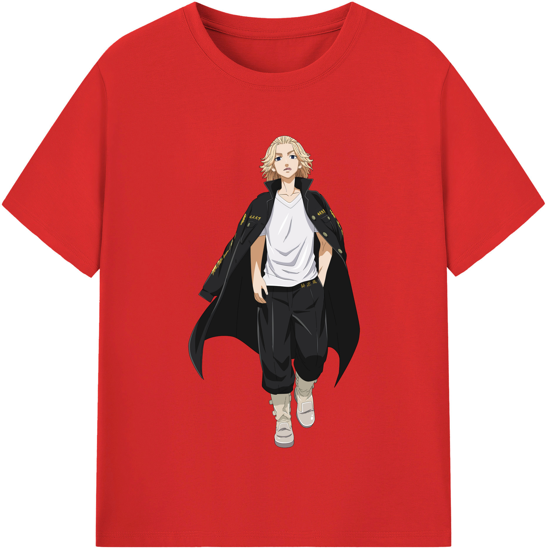 （画像用） 東京リベンジャーズ Tokyo Revengers レディースカジュアルプリントTシャツ（綿100％）