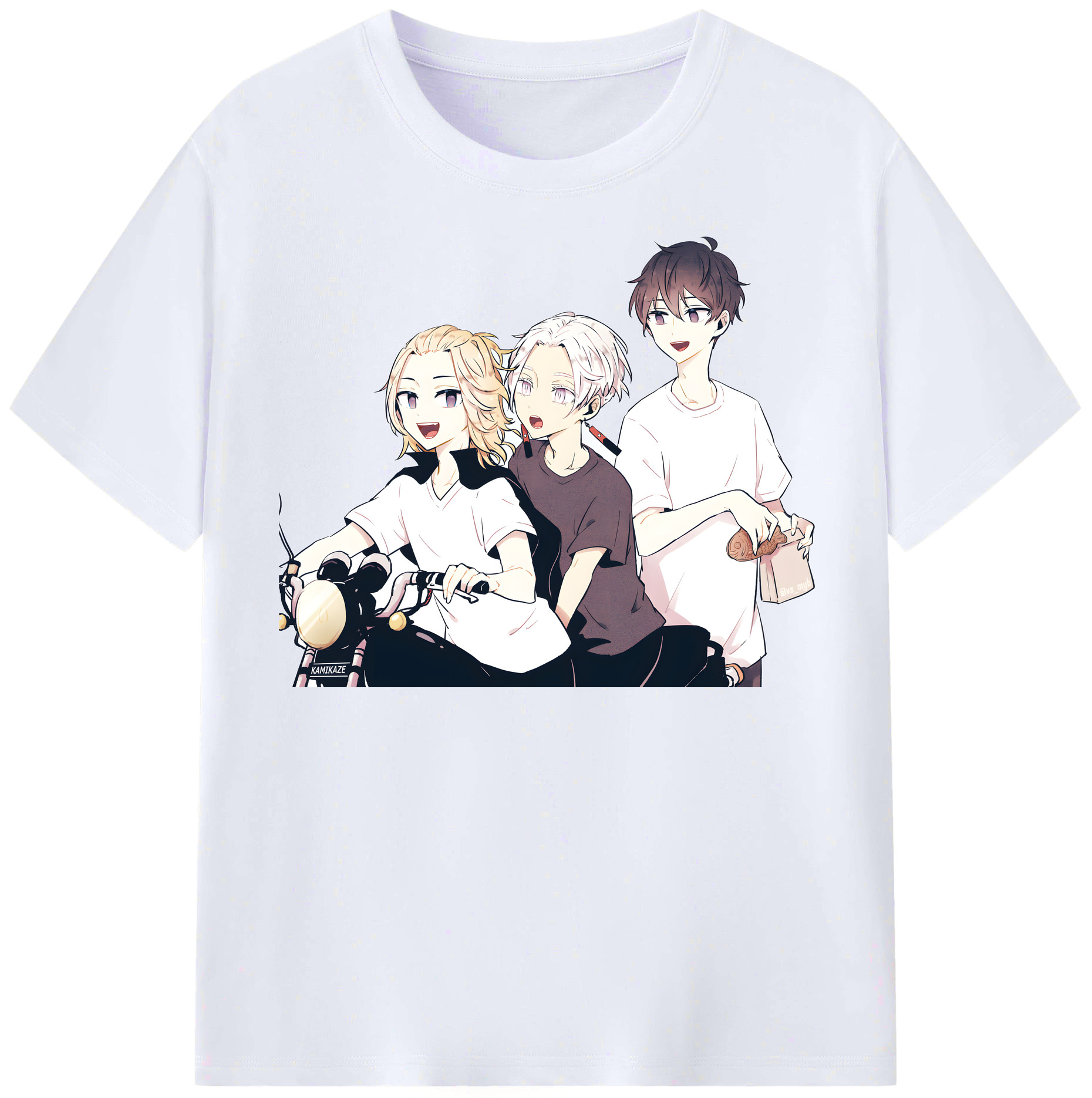 （画像用） 東京リベンジャーズ Tokyo Revengers レディースカジュアルプリントTシャツ（綿100％）
