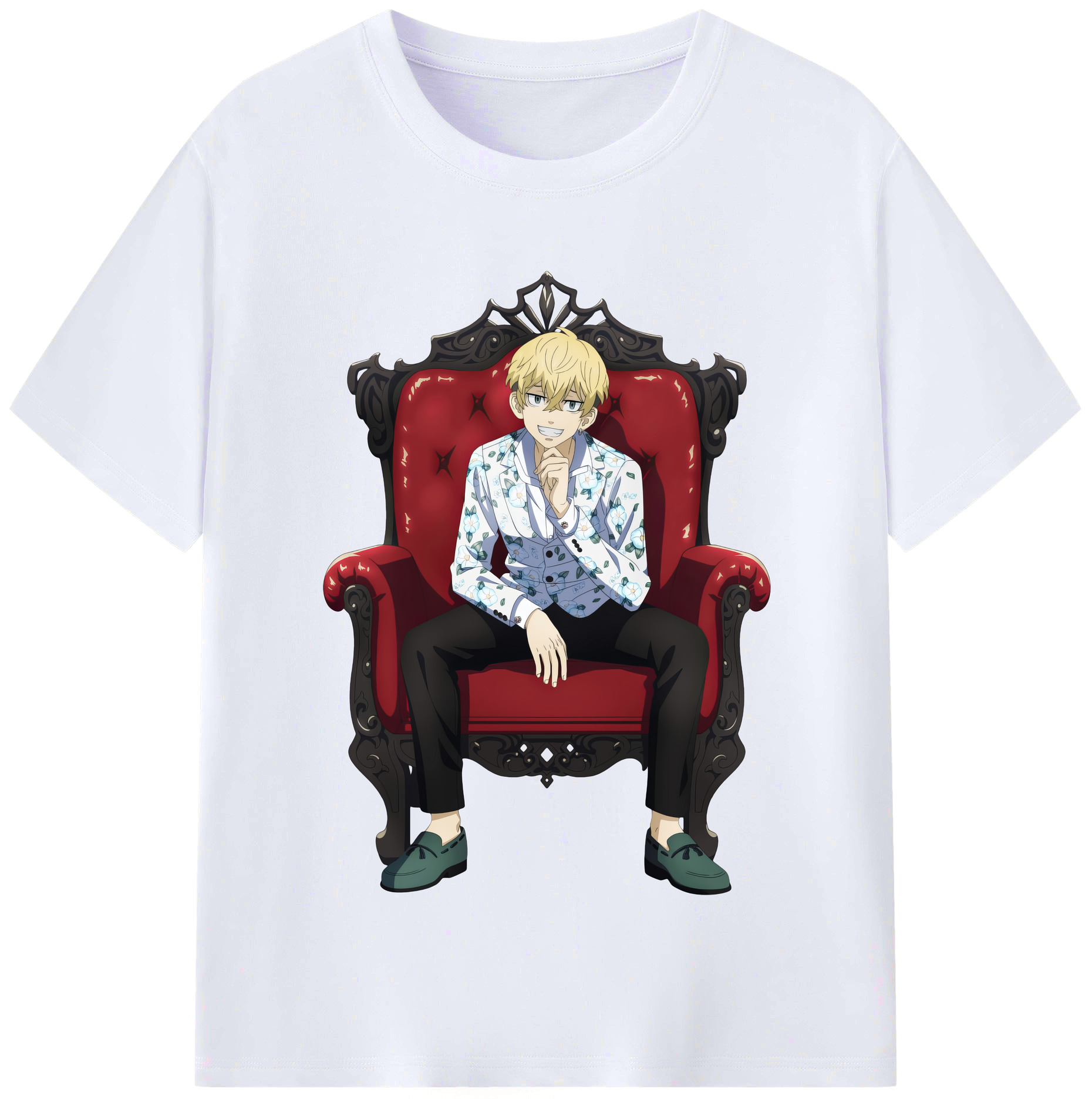 （画像用） 東京リベンジャーズ Tokyo Revengers レディースカジュアルプリントTシャツ（綿100％）
