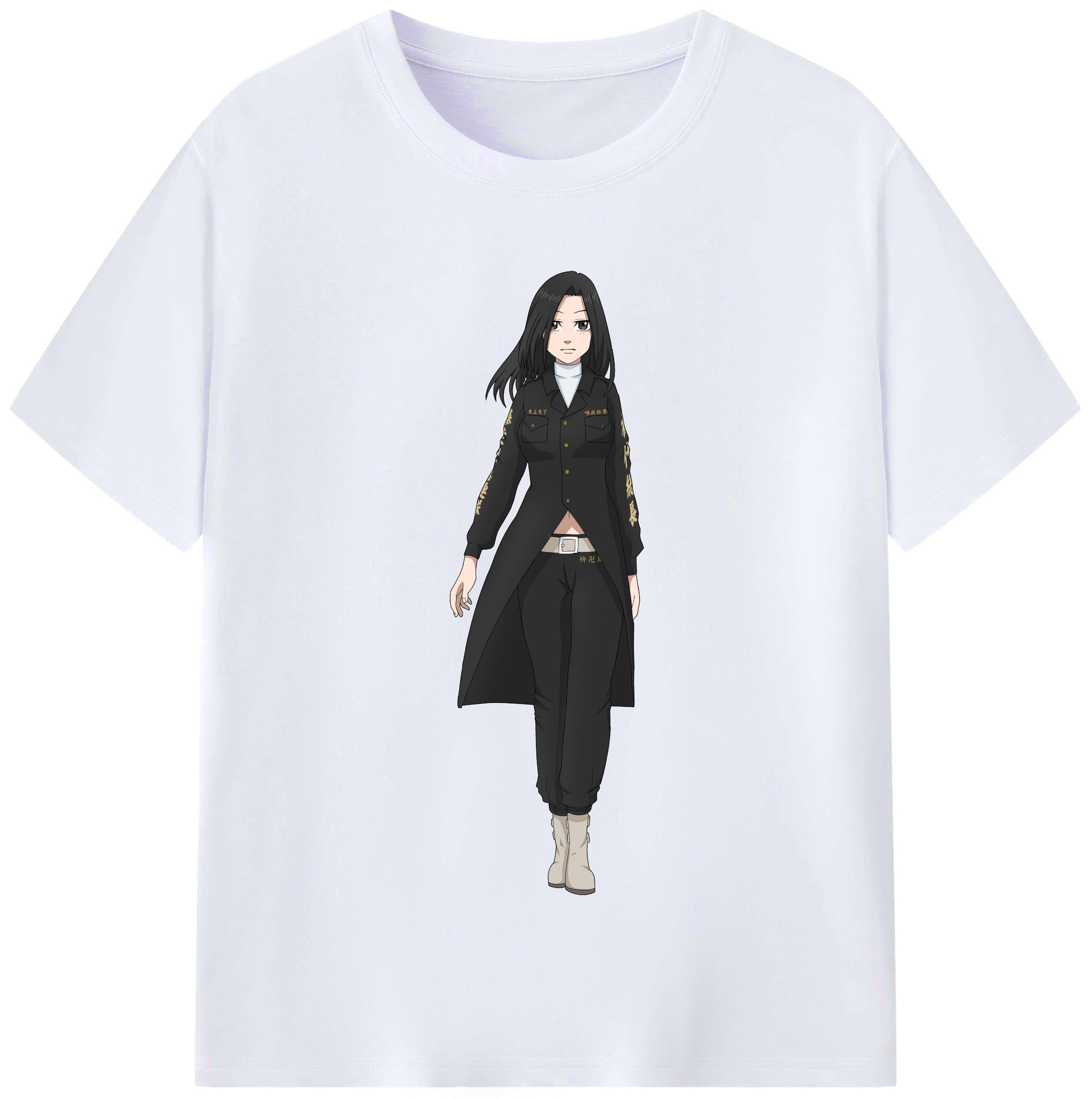 （画像用） 東京リベンジャーズ Tokyo Revengers レディースカジュアルプリントTシャツ（綿100％）