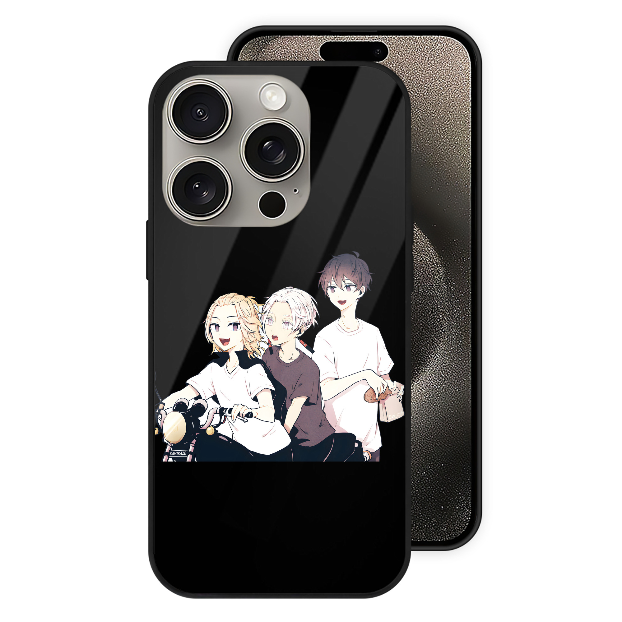 （画像用） 東京リベンジャーズ Tokyo Revengers 【iPhone15Pro対応】スマホケース 耐衝撃＆黄変防止 背面ガラス