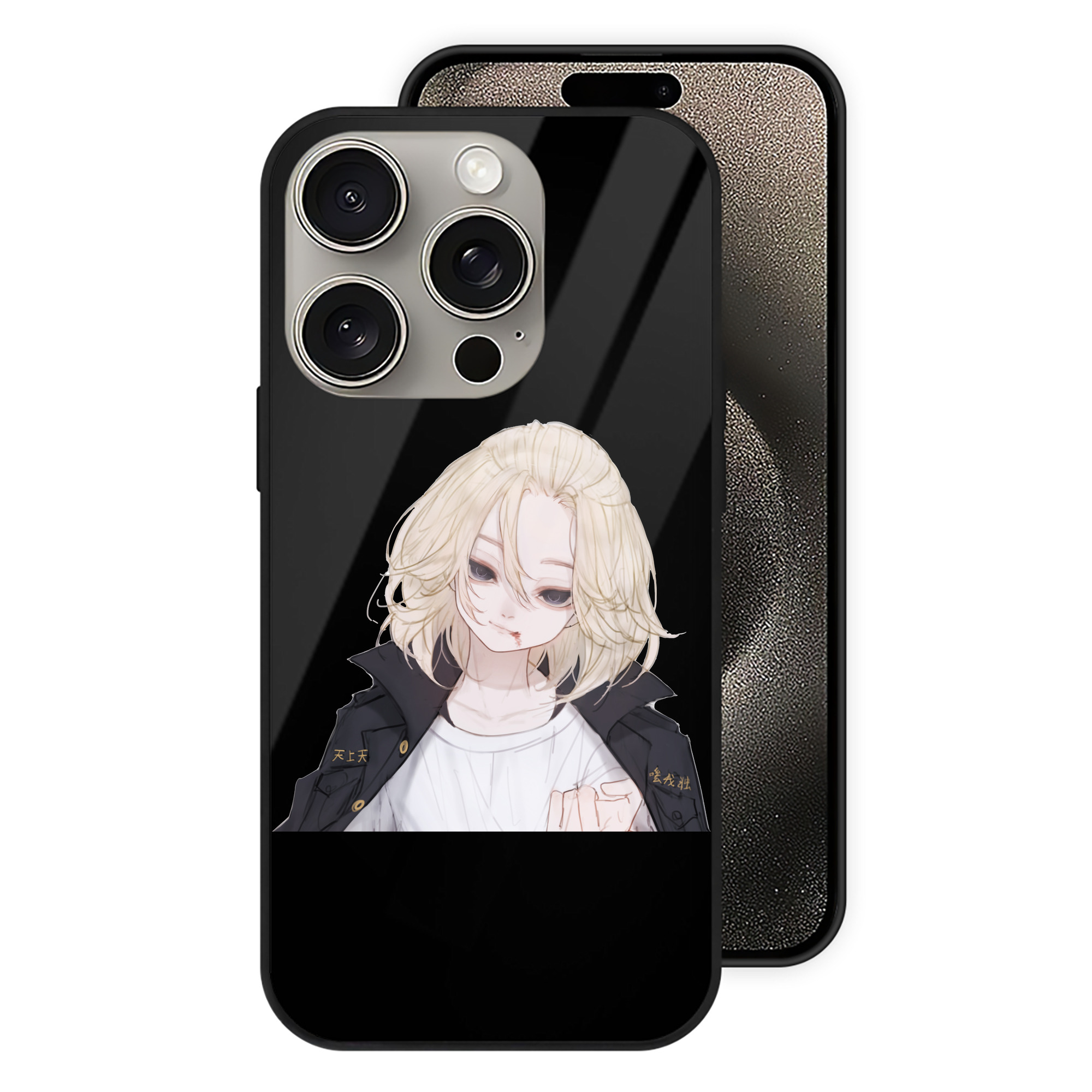 （画像用） 東京リベンジャーズ Tokyo Revengers 【iPhone15Pro対応】スマホケース 耐衝撃＆黄変防止 背面ガラス
