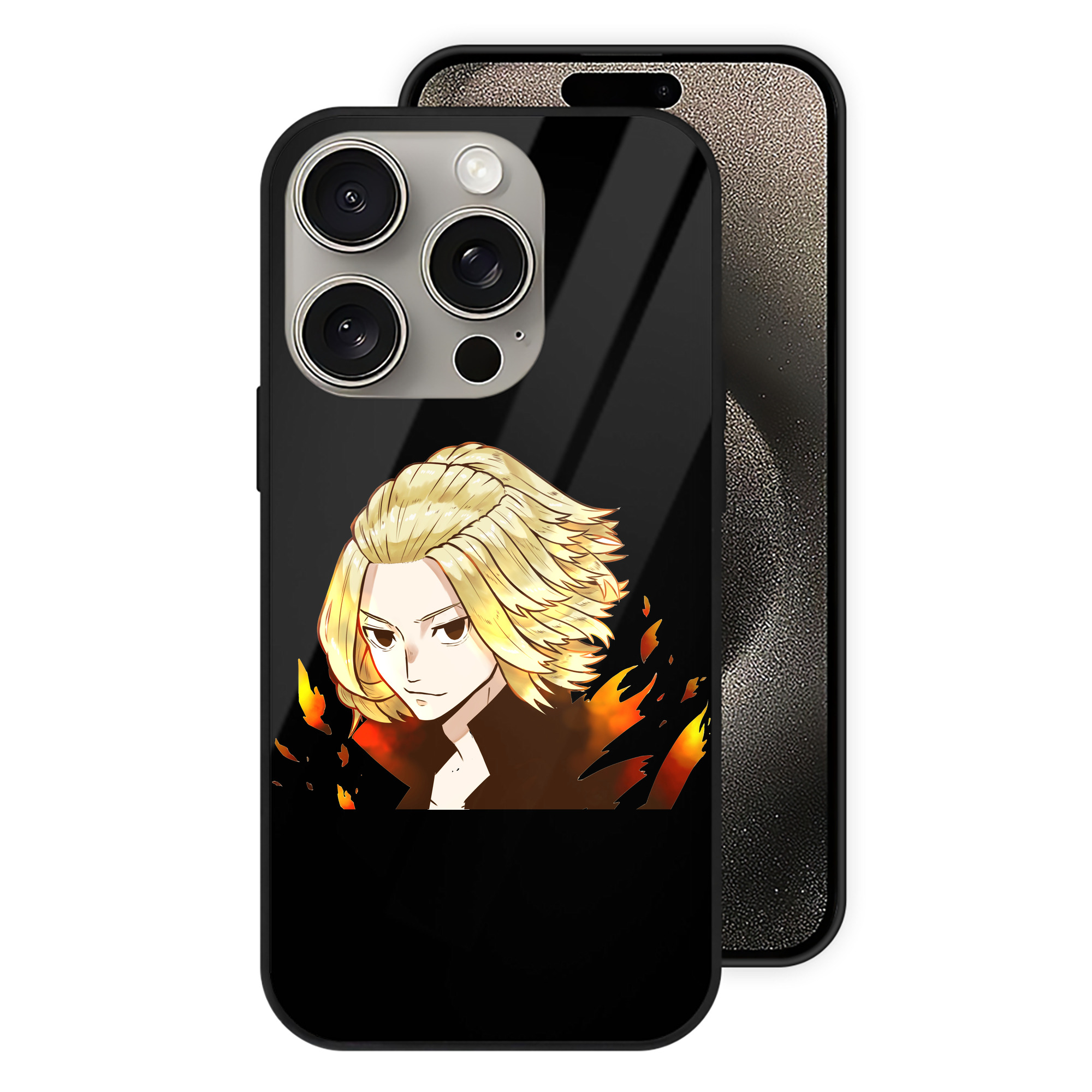 （画像用） 東京リベンジャーズ Tokyo Revengers 【iPhone15Pro対応】スマホケース 耐衝撃＆黄変防止 背面ガラス