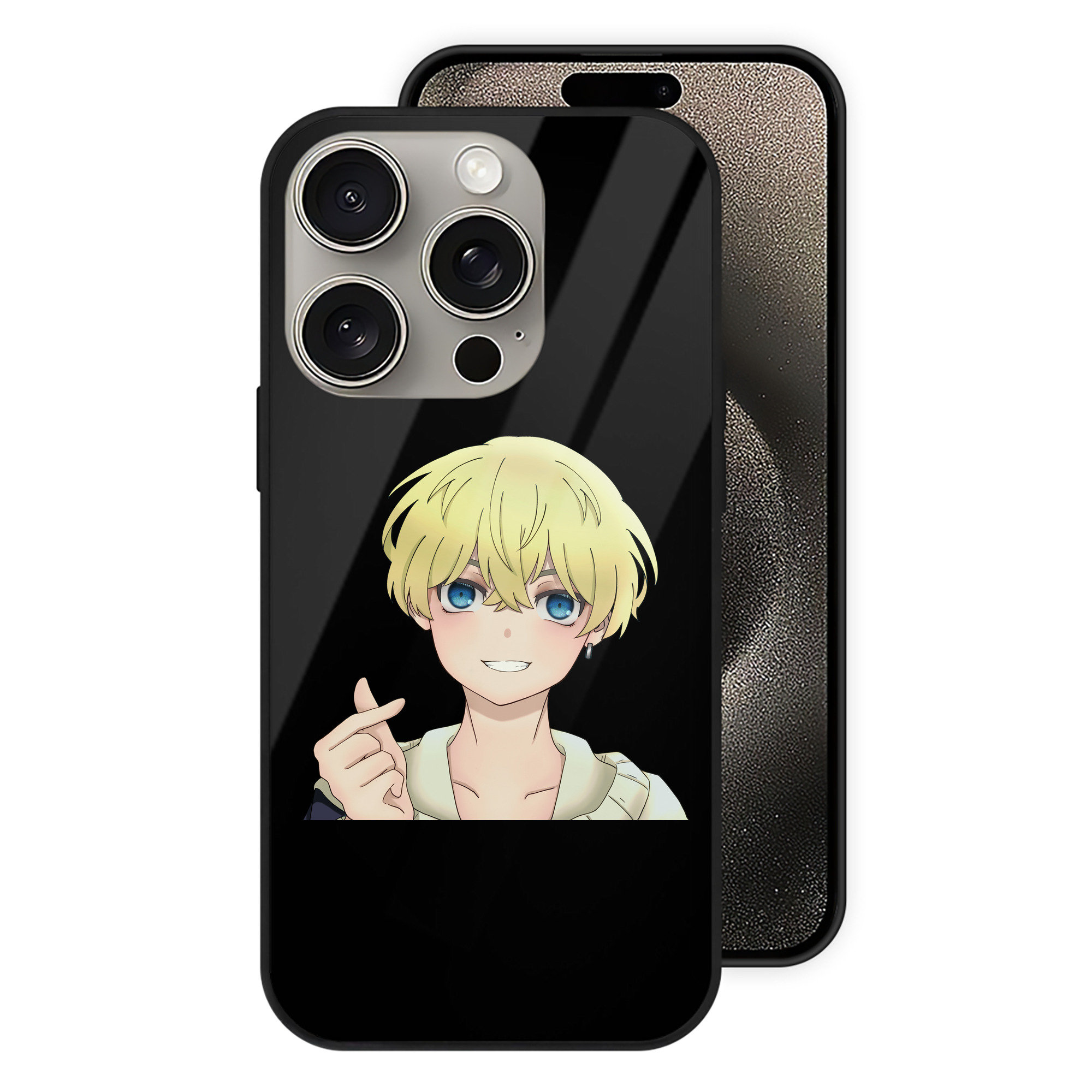 （画像用） 東京リベンジャーズ Tokyo Revengers 【iPhone15Pro対応】スマホケース 耐衝撃＆黄変防止 背面ガラス