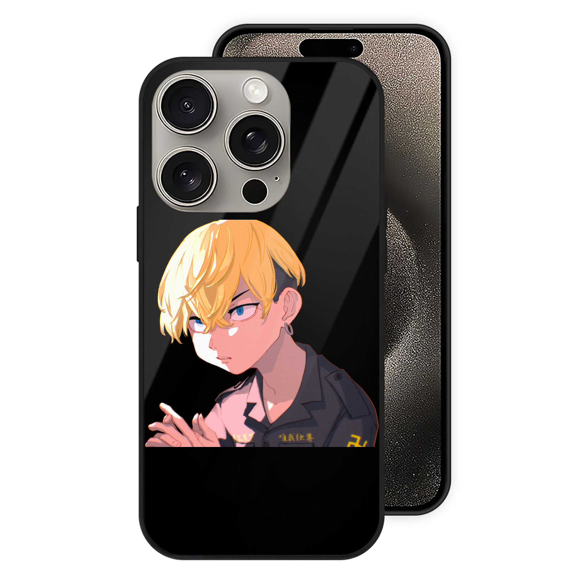 （画像用） 東京リベンジャーズ Tokyo Revengers 【iPhone15Pro対応】スマホケース 耐衝撃＆黄変防止 背面ガラス